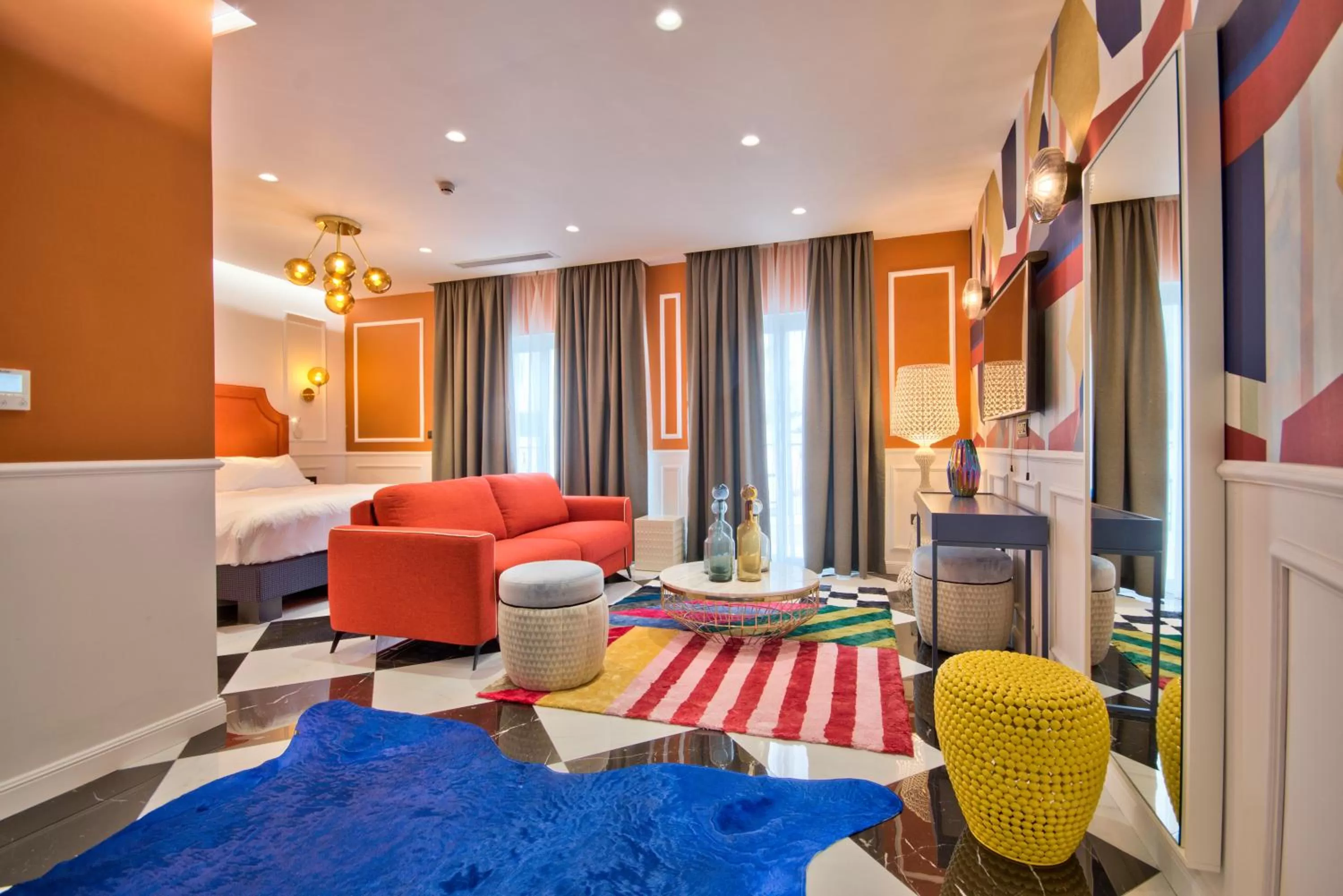 Seating area, Bed in HOLM Boutique & SPA - IK Collection