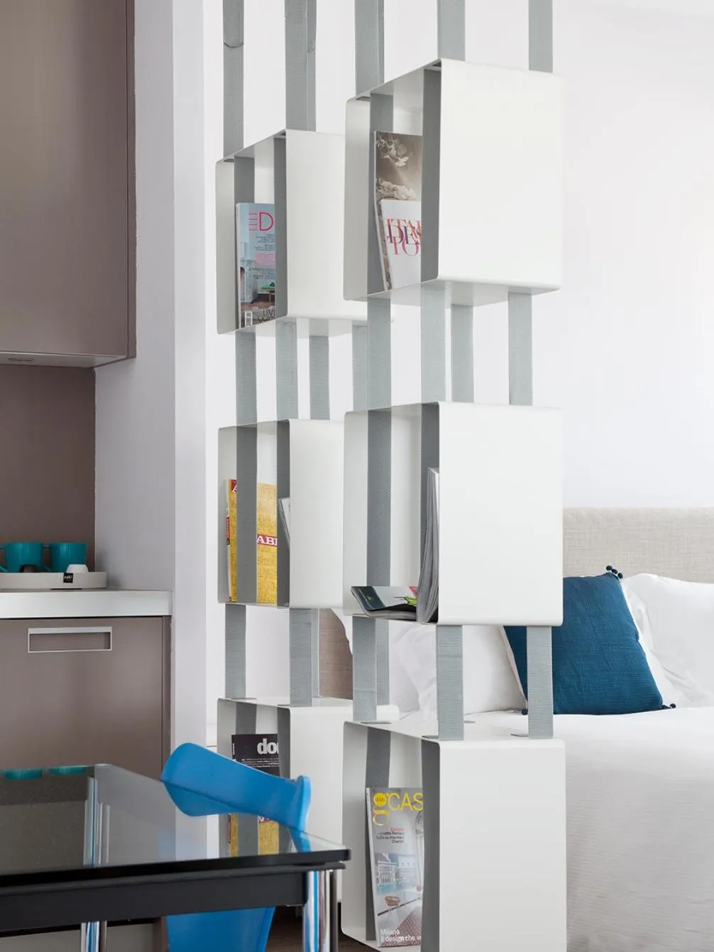 Bed in Zambala Luxury Apartments