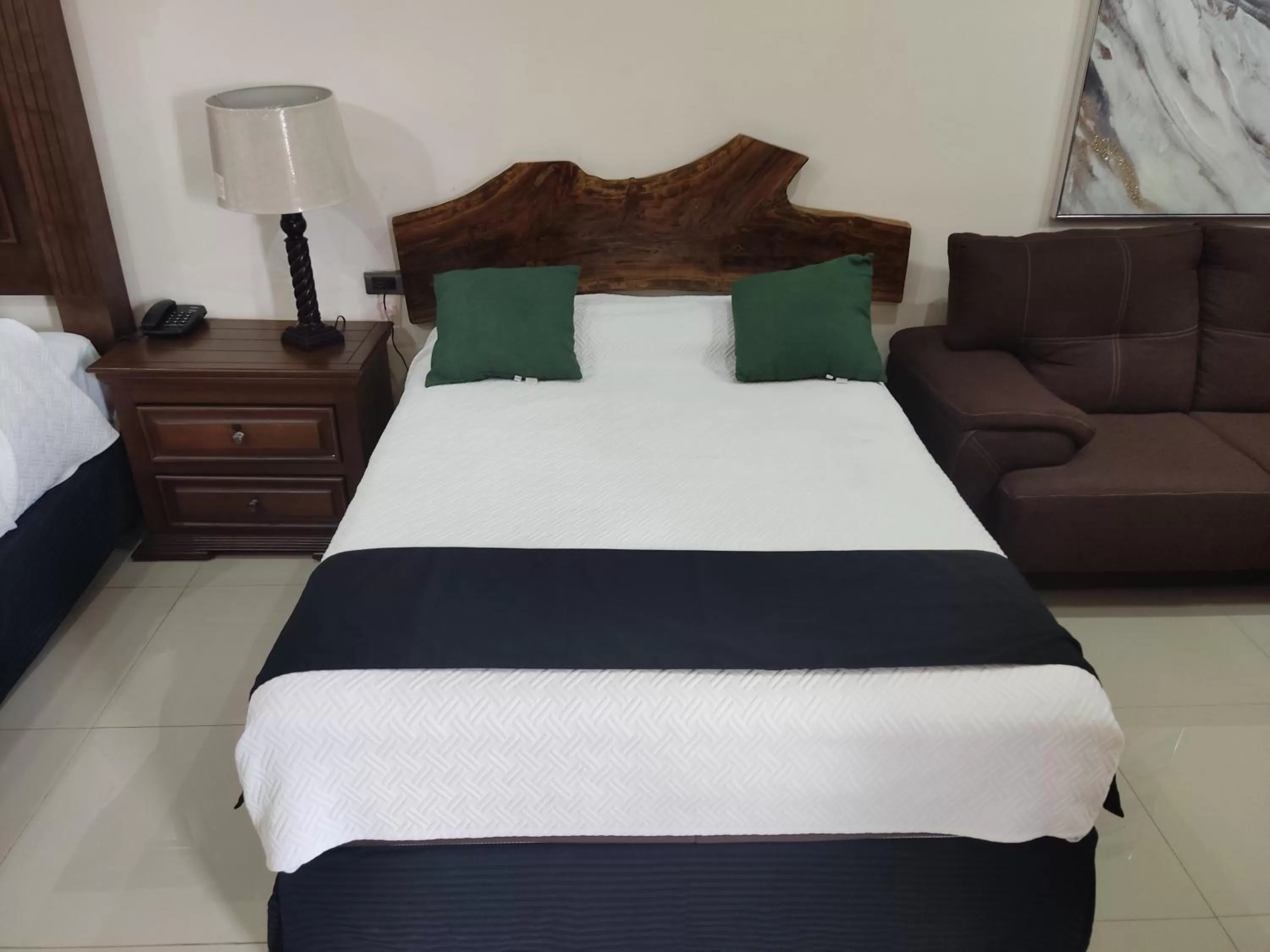 Bed in Hotel Posada Santa Fe Sabinas