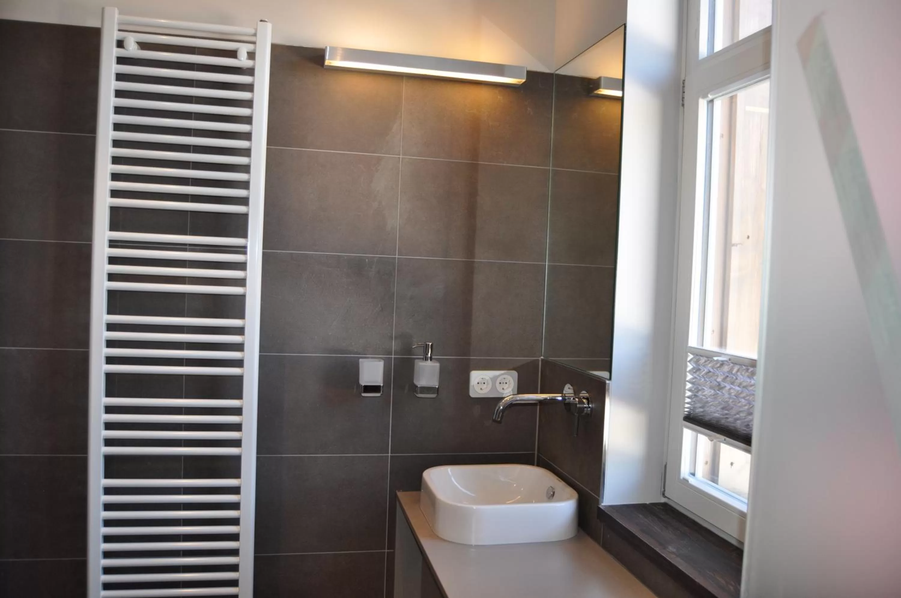 Bathroom in StrandBerg's Designhotel Viktoria