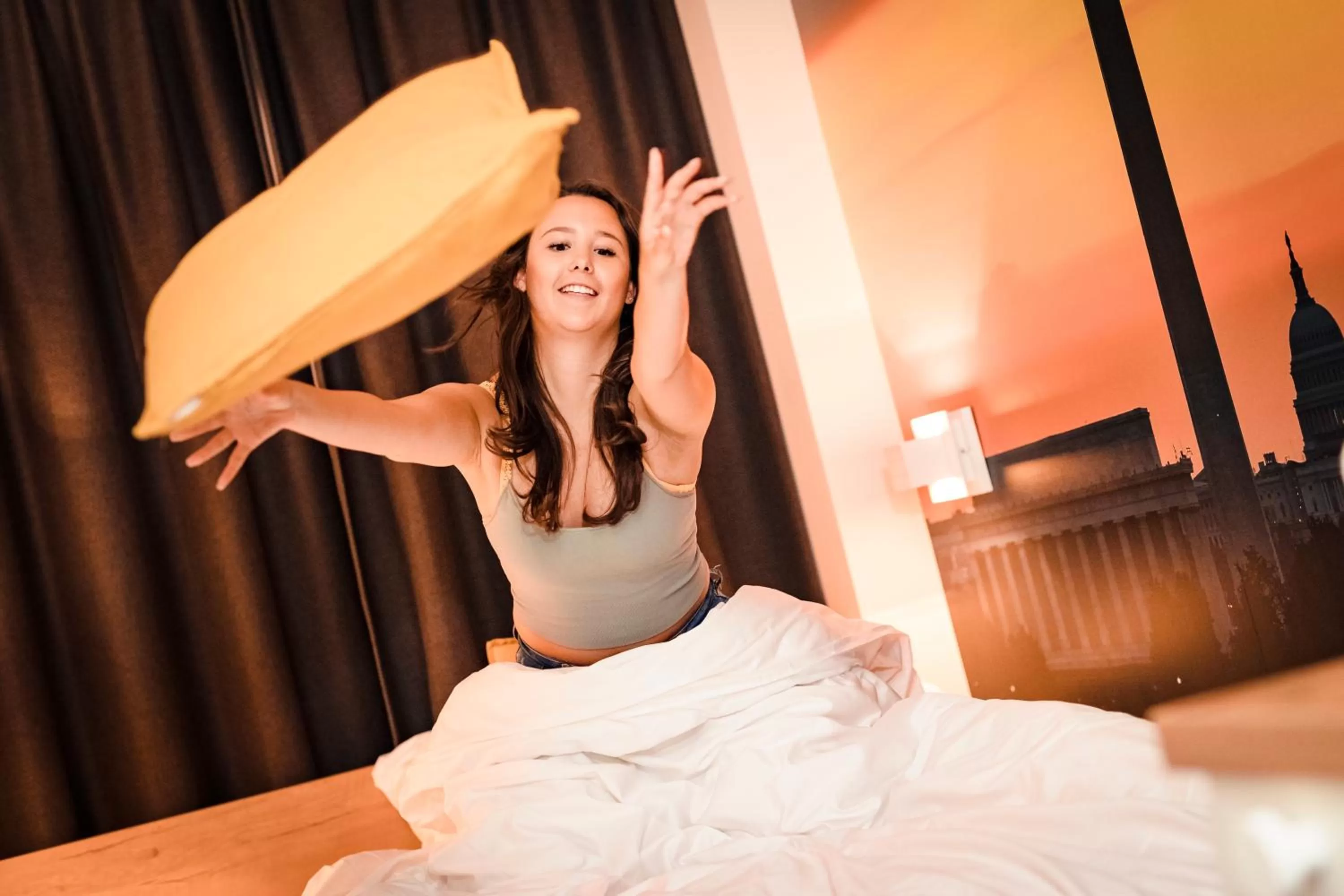 Bed in Citiez Hotel Amsterdam