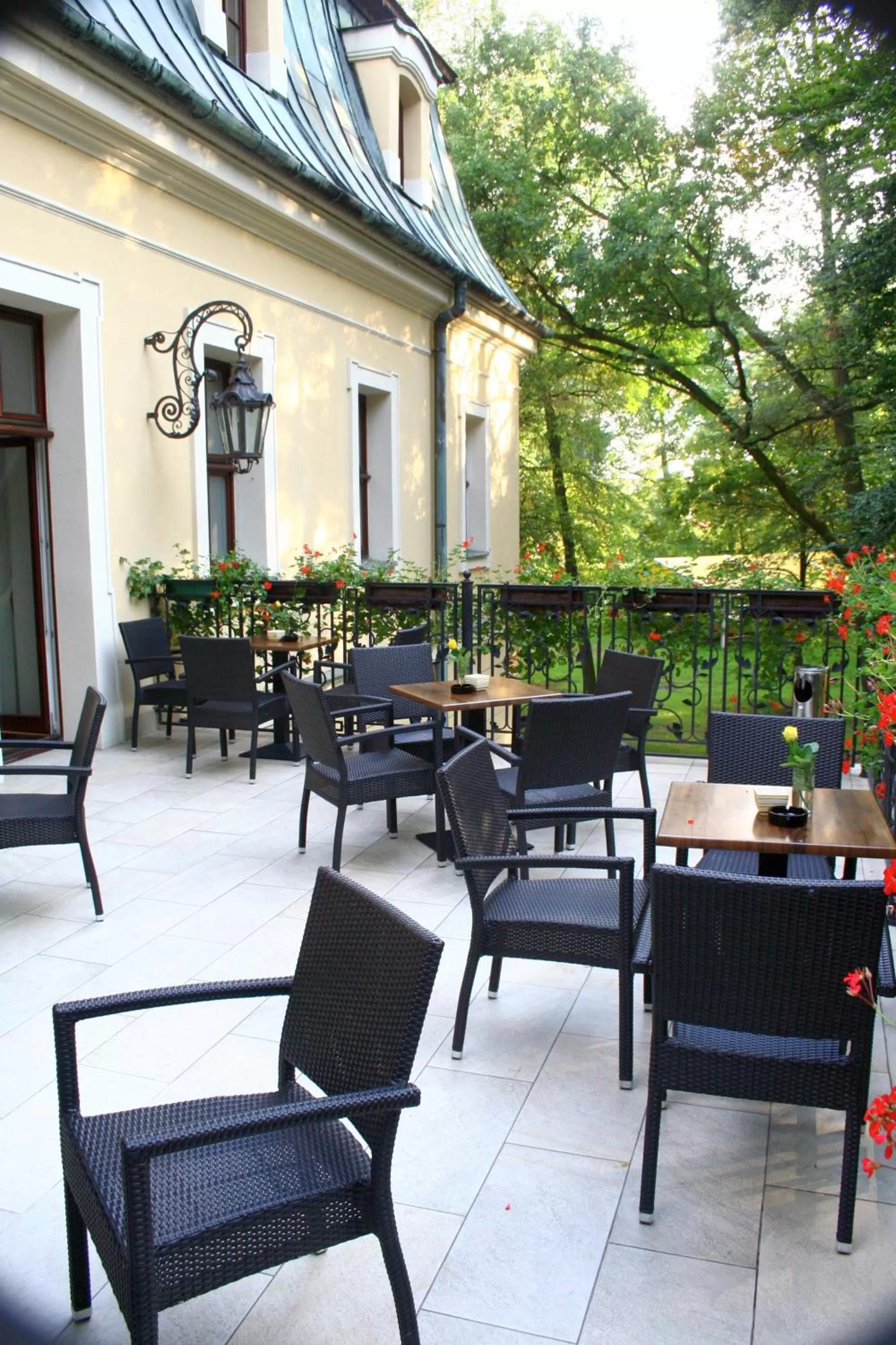 Balcony/Terrace in Palac w Rybnej