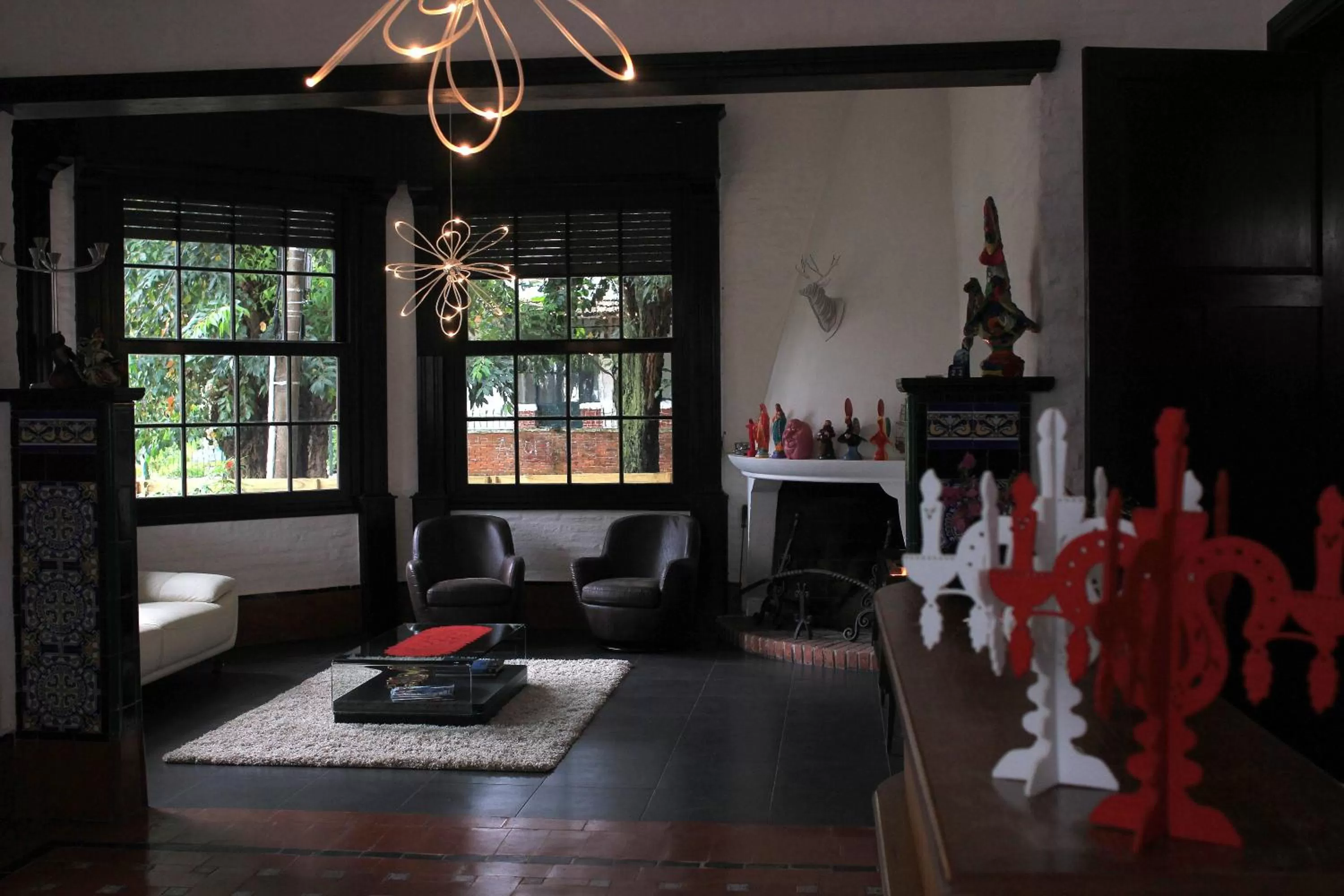 Lobby or reception in Santoral Restaurante y Posada Pet Friendly