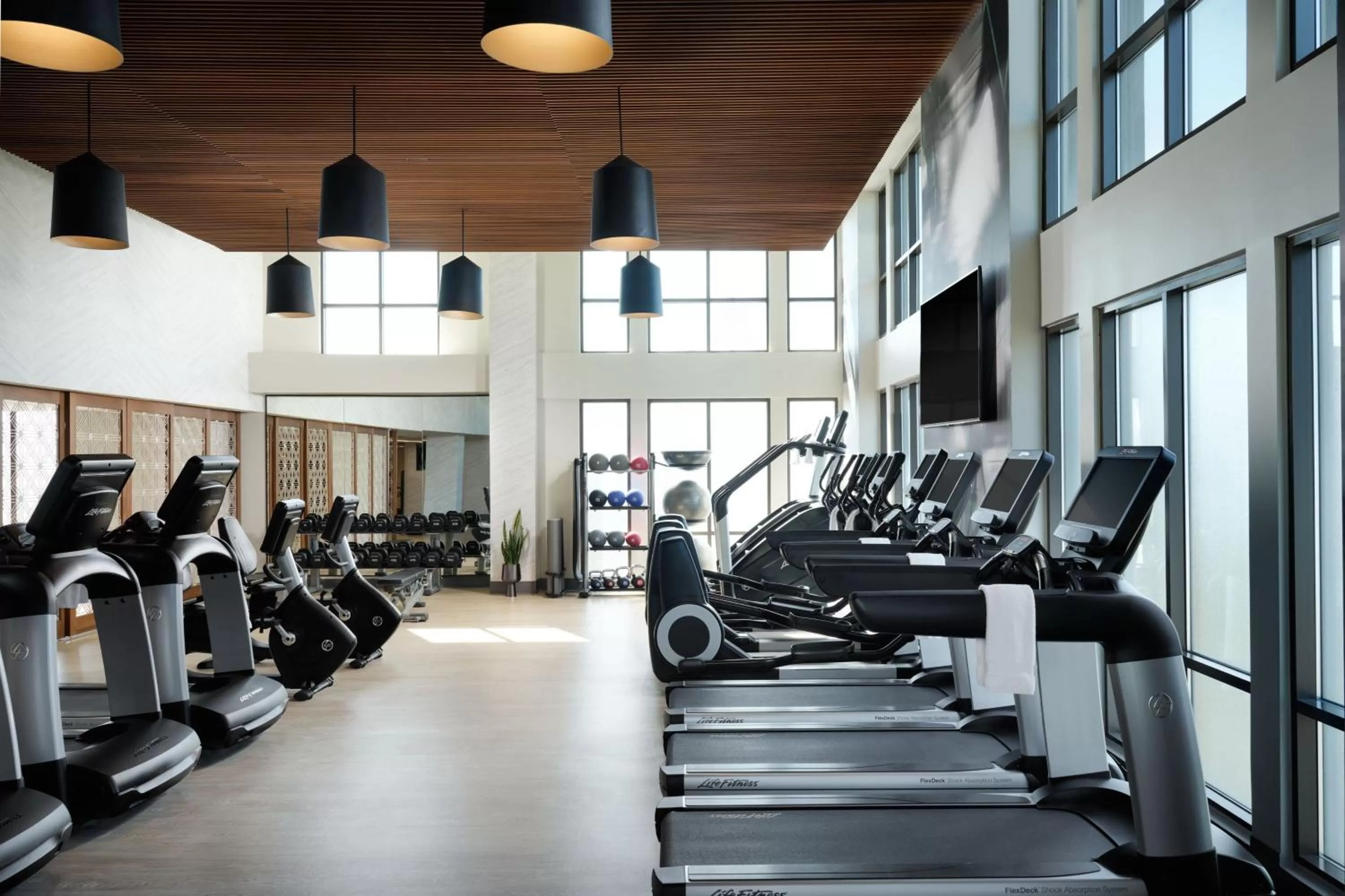 Fitness centre/facilities in Austin Marriott South