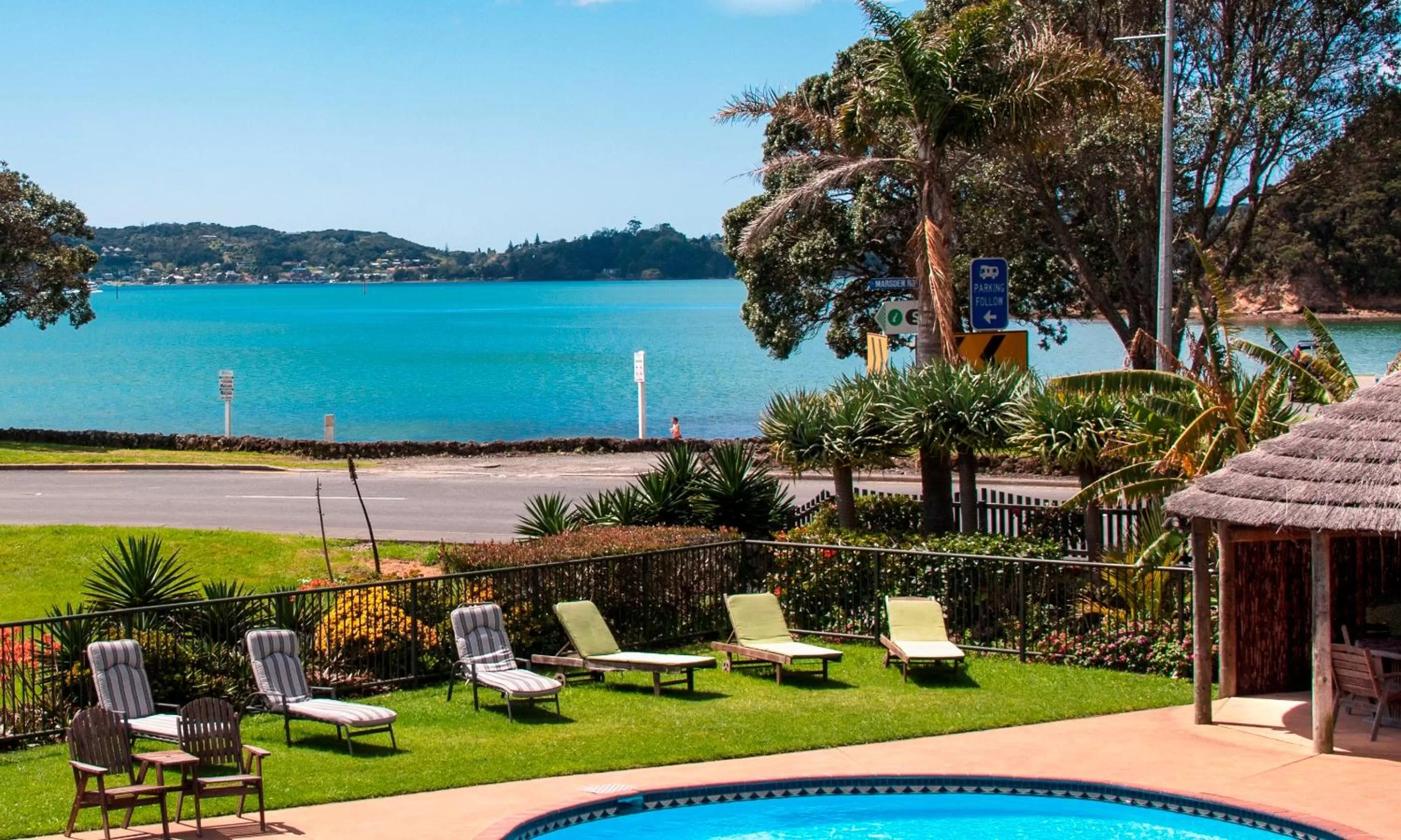 Patio in Anchorage Motel