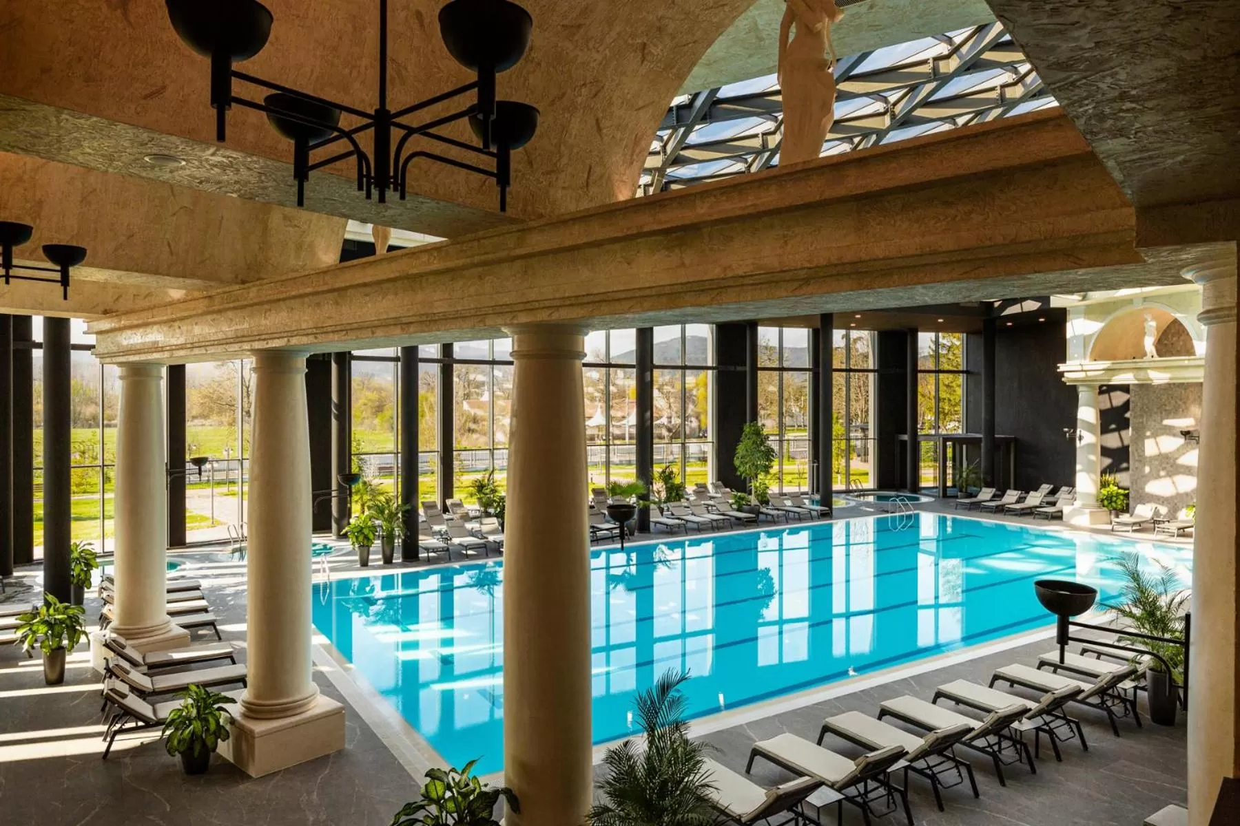 Pool view in Kings' Valley Medical & Spa Hotel