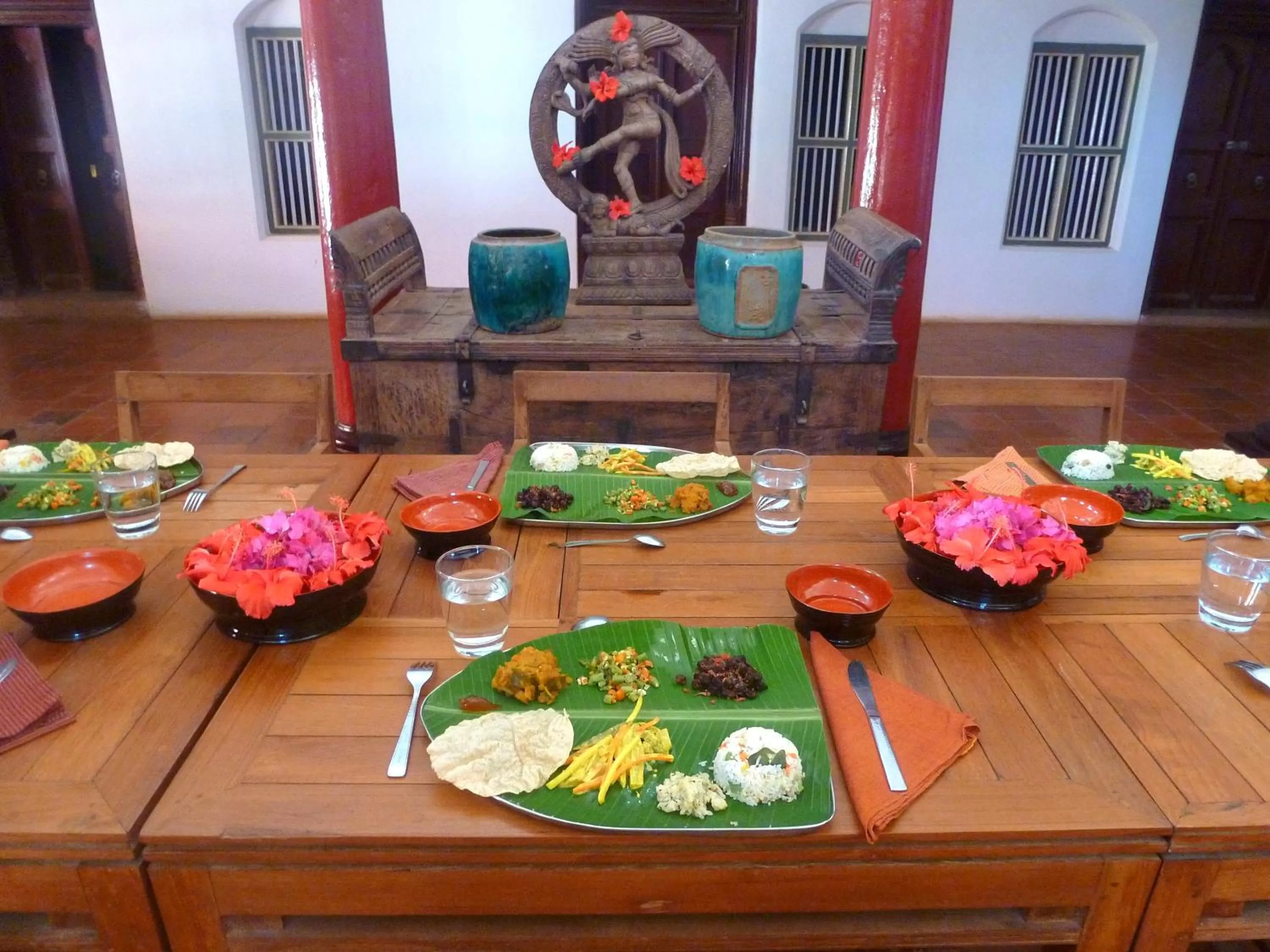 Lunch in Saratha Vilas Chettinad