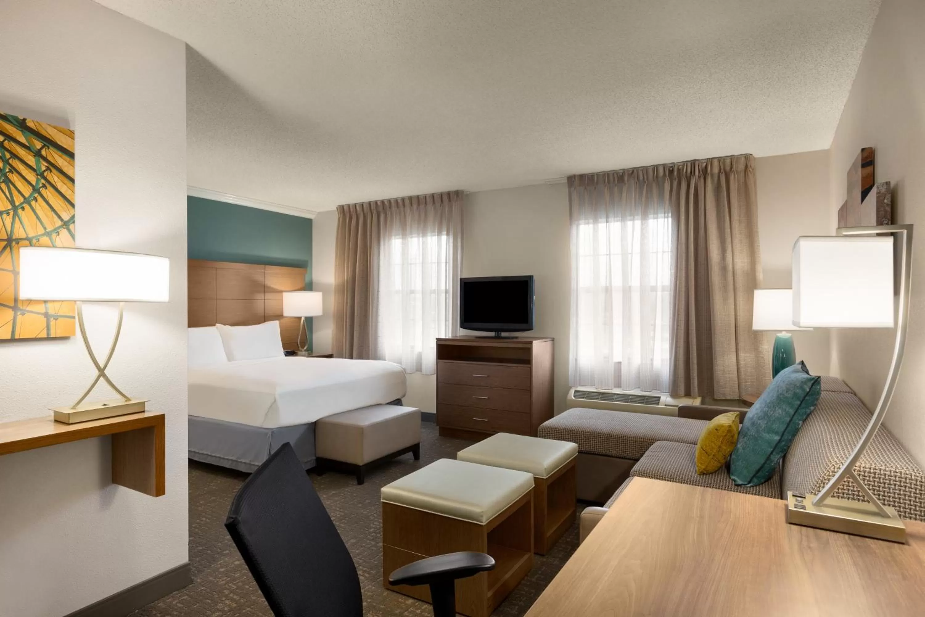 Photo of the whole room, Bed in Staybridge Suites Tampa East- Brandon by IHG