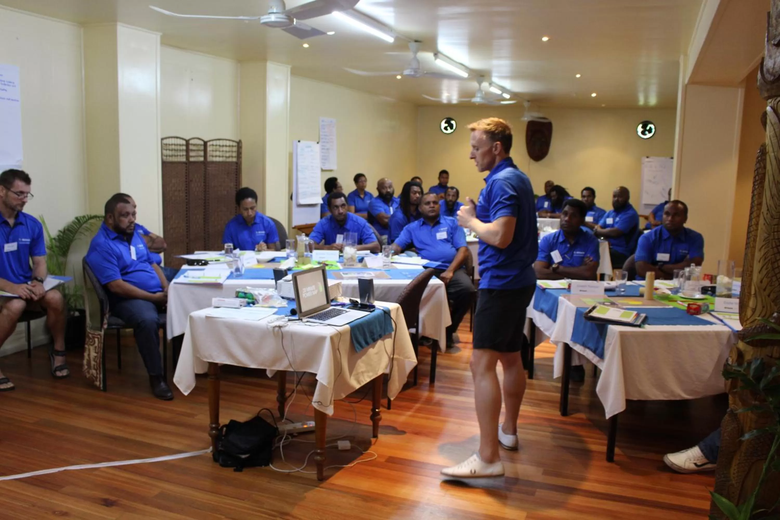 group of guests in Rapopo Plantation Resort