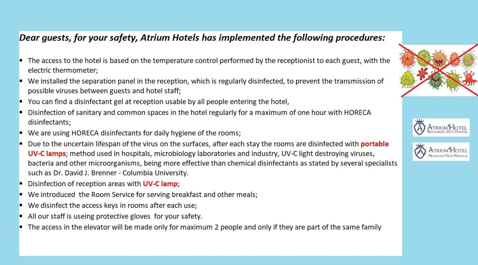 Activities in Atrium Hotel Bucharest City Center