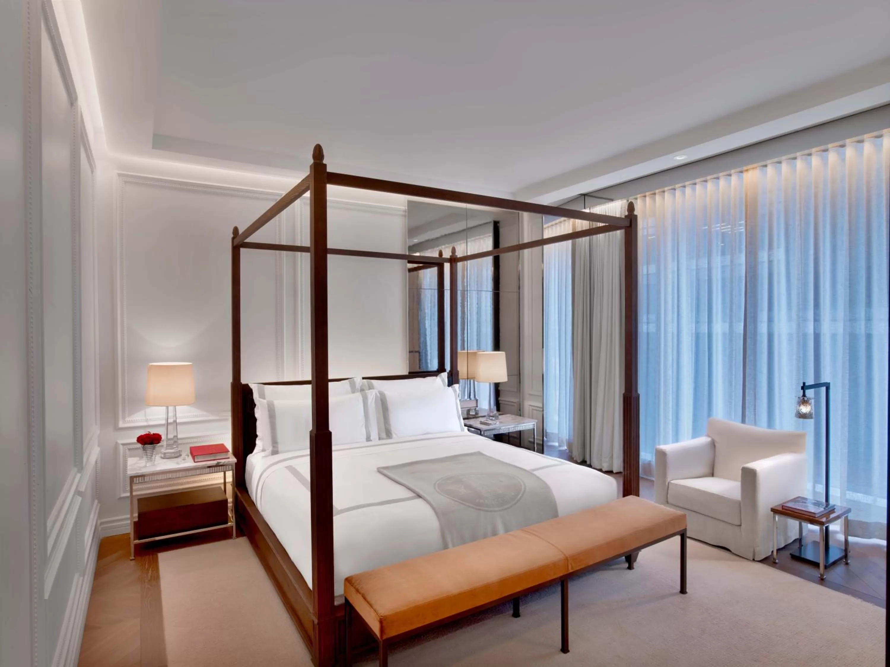 Bed in Baccarat Hotel and Residences New York