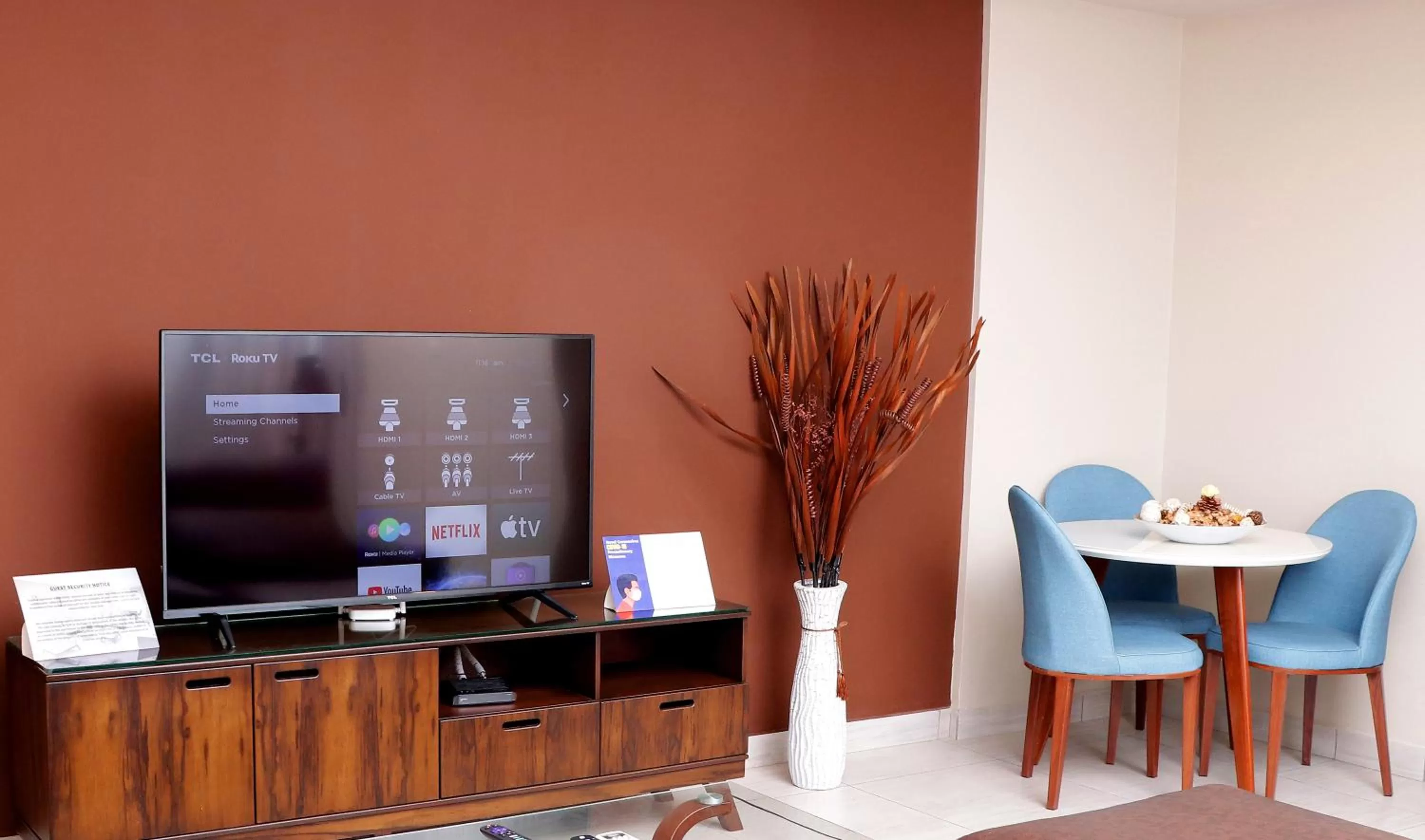 Living room, TV/Entertainment Center in Montecito Apartments