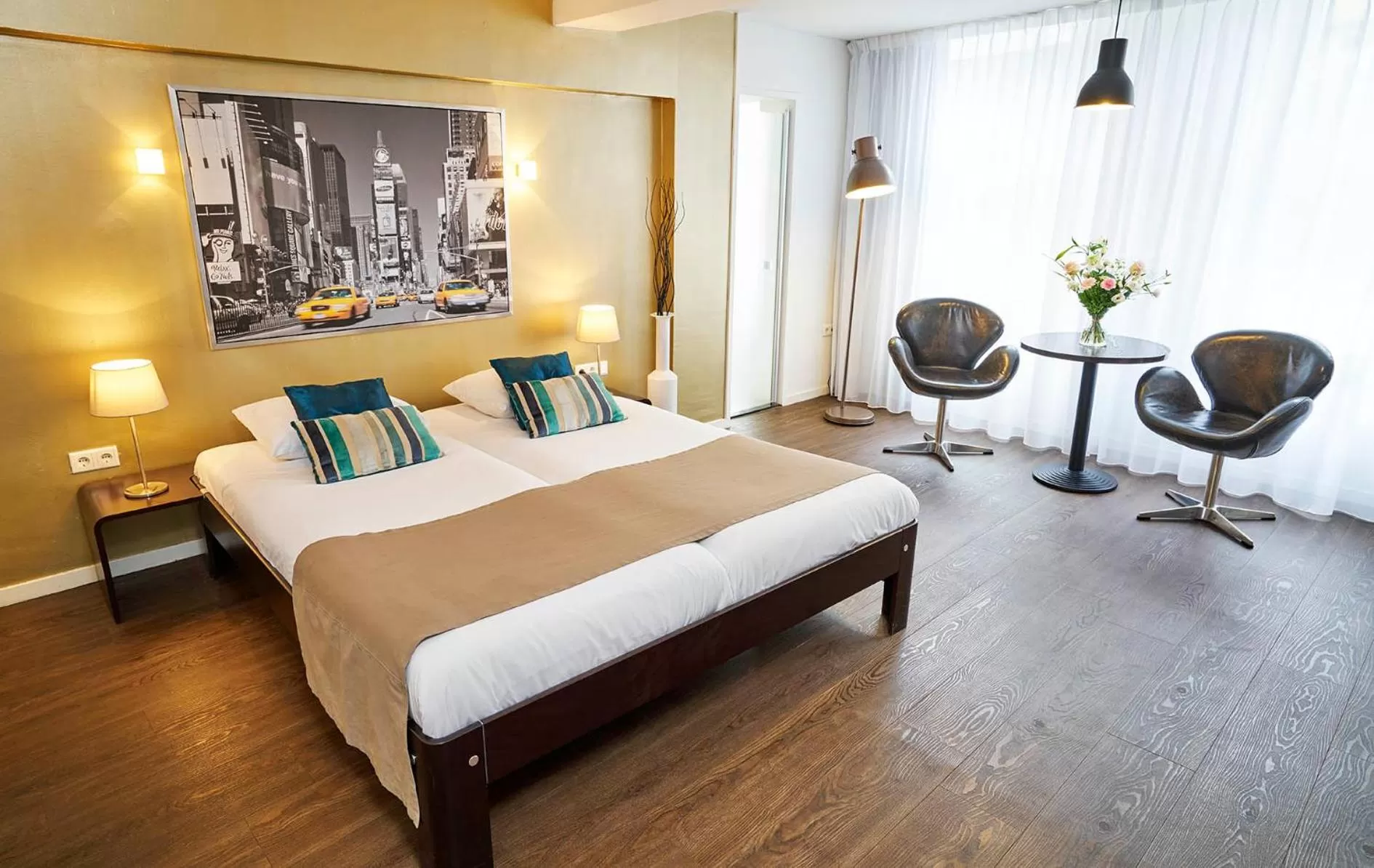 Bed in Saillant Hotel Maastricht City Centre - Auping Hotel Partner
