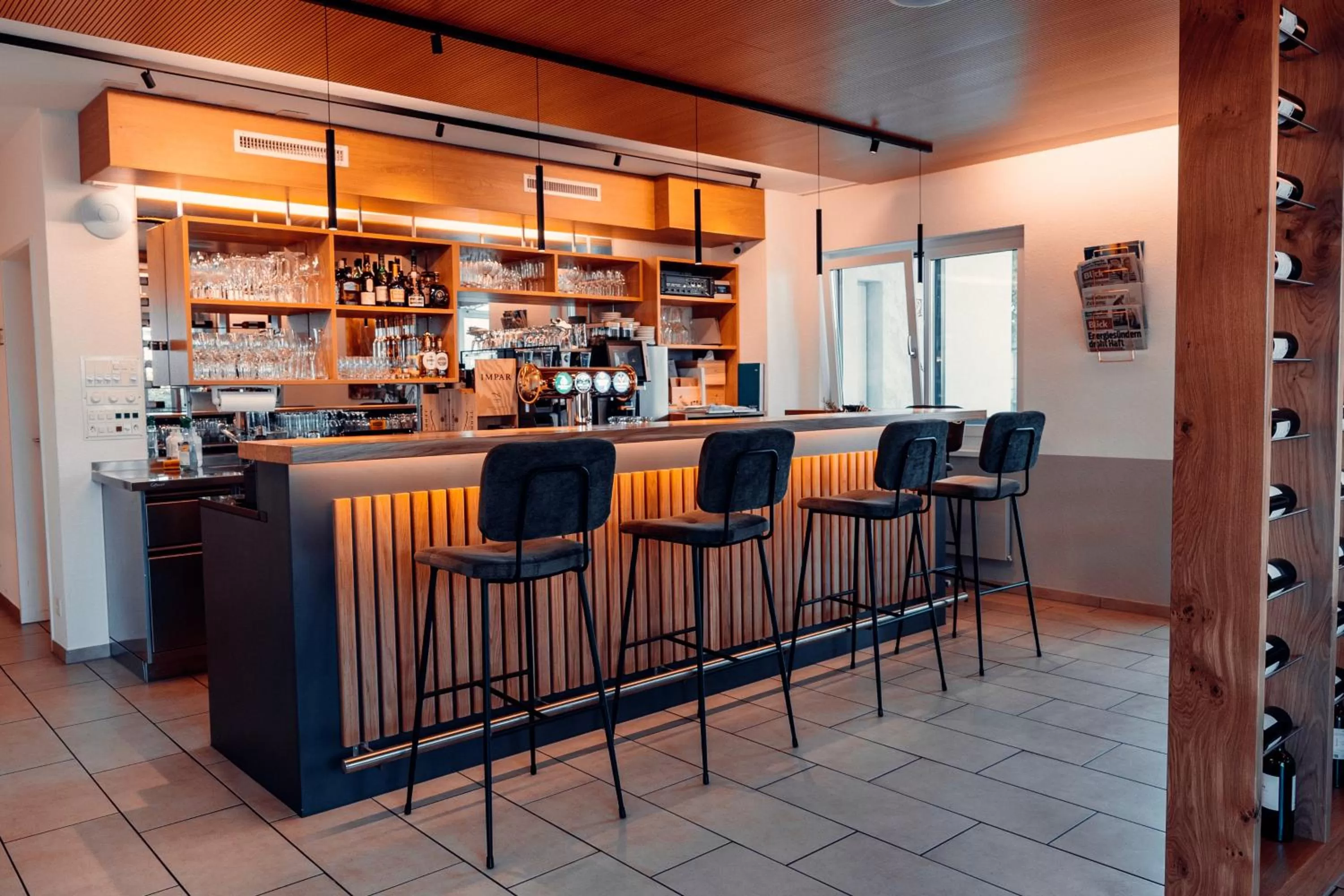 Lounge or bar in Hotel Rössli Luterbach