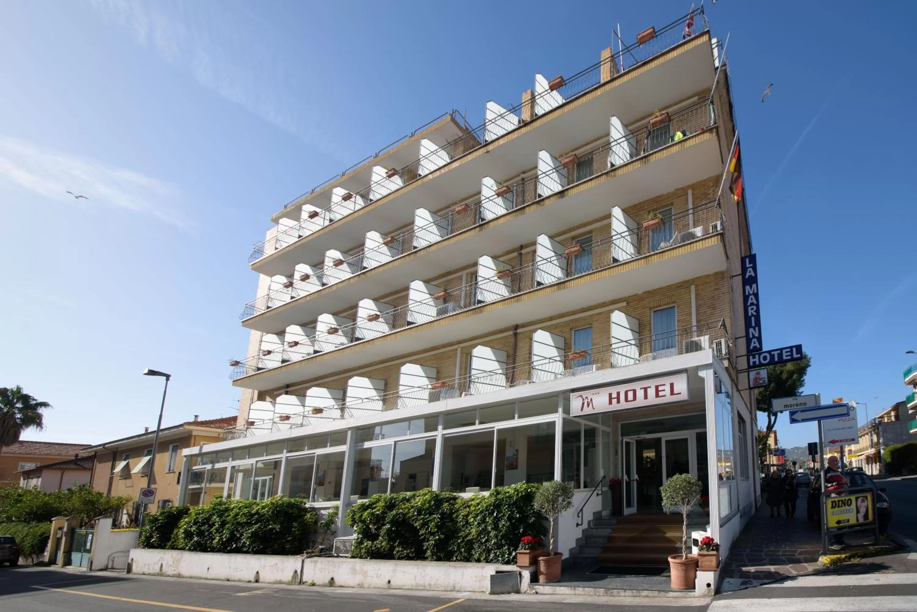 Property building in Hotel Ristorante La Marina Mhotelsgroup