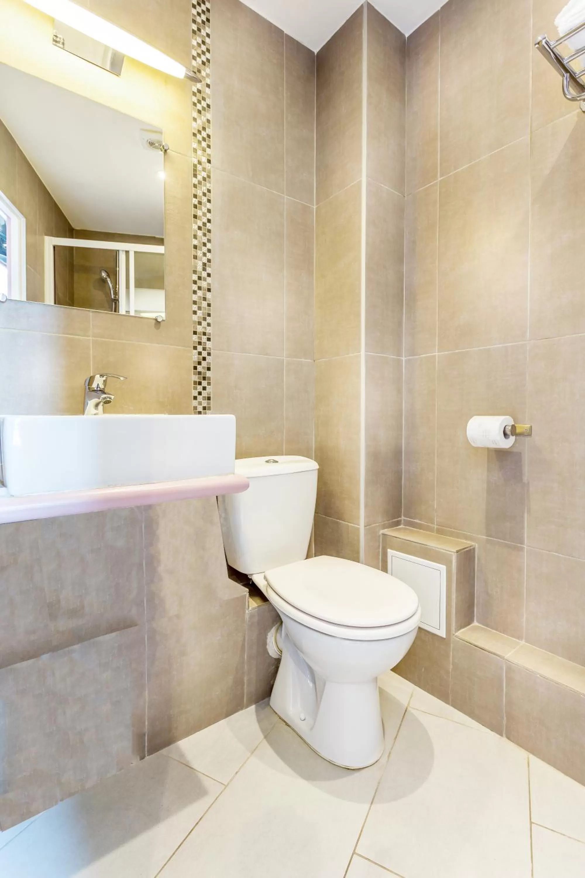 Toilet, Bathroom in Pink Hotel