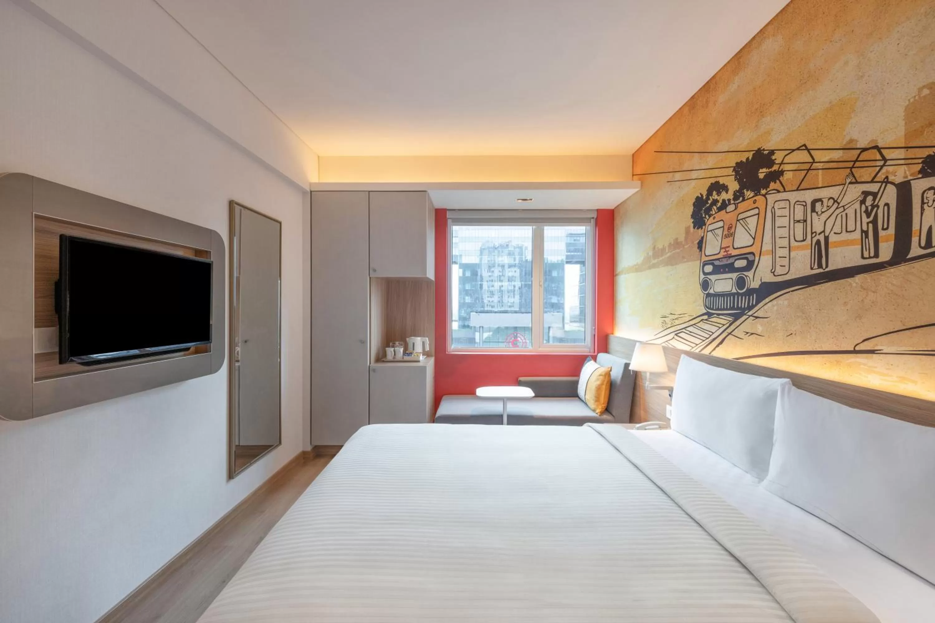 Photo of the whole room, Bed in ibis Mumbai Vikhroli - An Accor Brand