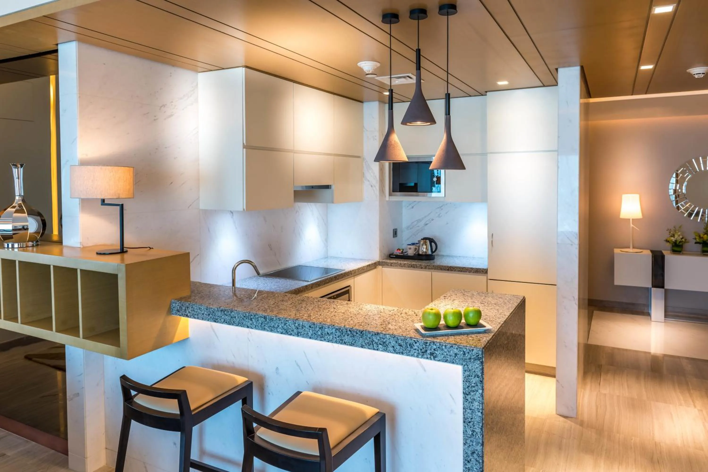 Kitchen or kitchenette in Towers Rotana - Dubai
