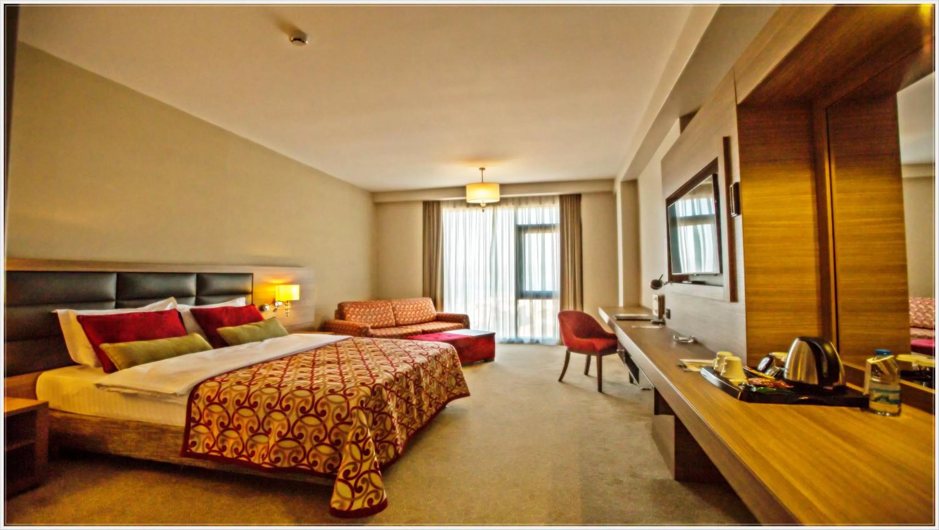 Bed in Grand Asya Hotel