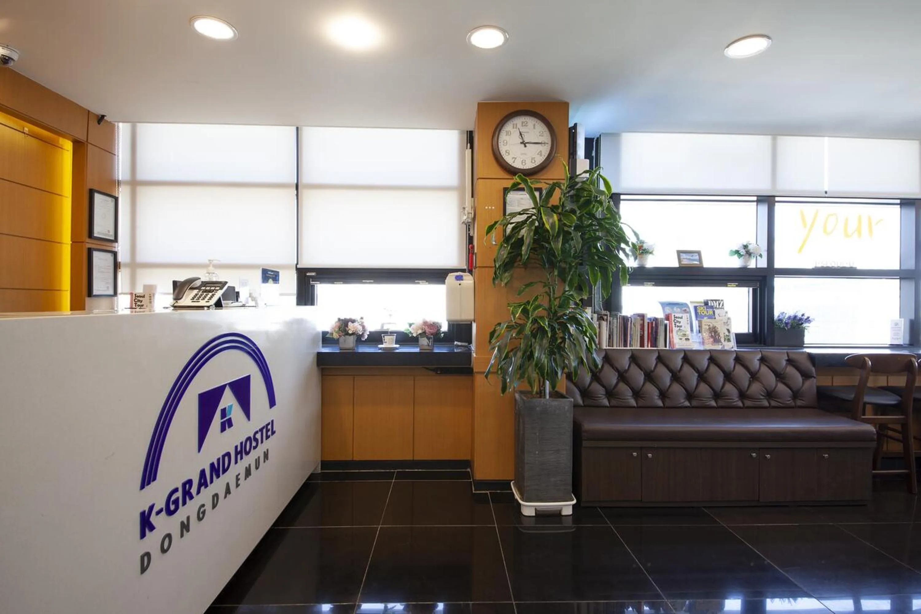 Lobby or reception in K-Grand Hostel Dongdaemun