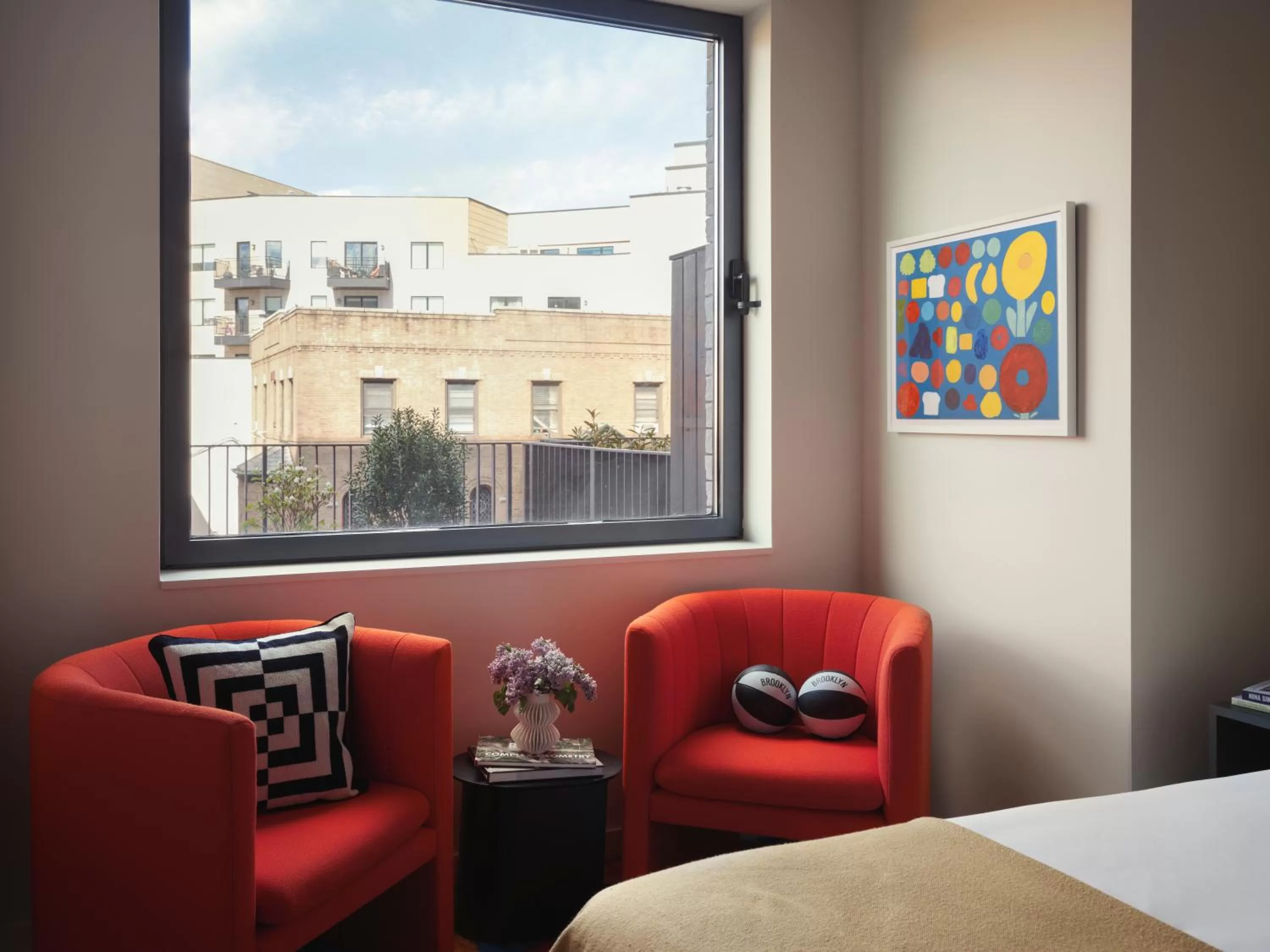 Seating area in Penny Williamsburg