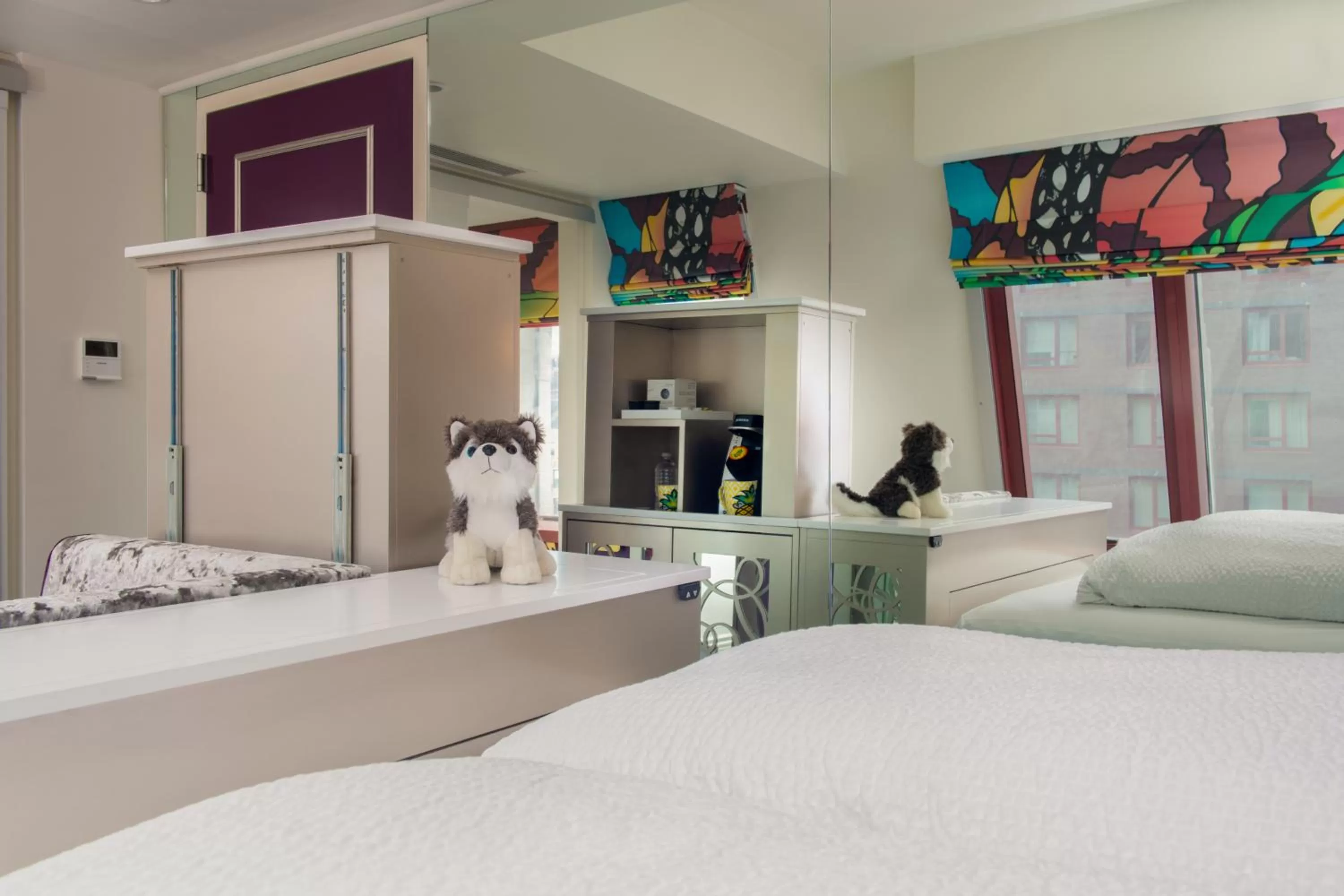 Bed in Staypineapple, An Artful Hotel, Midtown New York