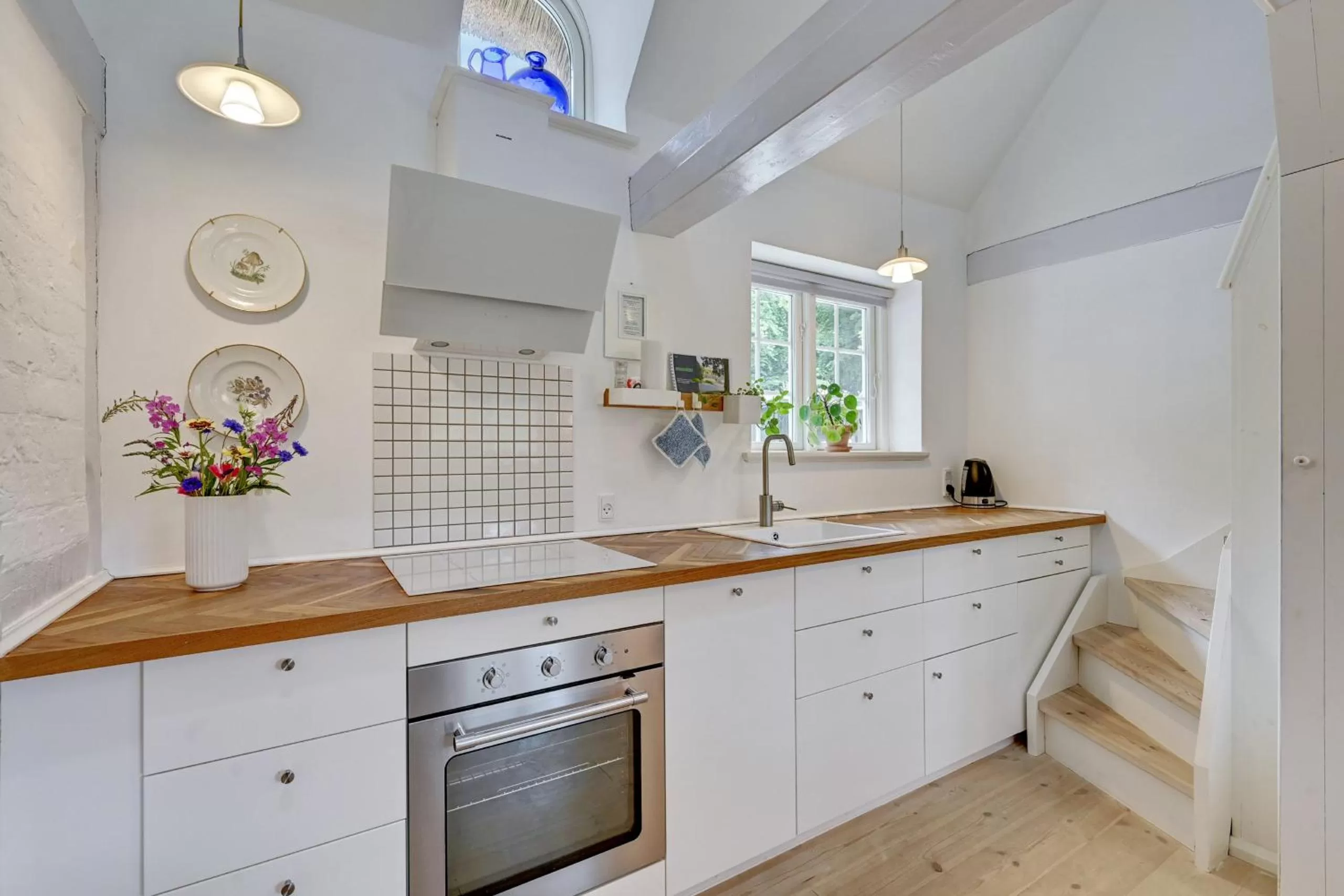 Kitchen or kitchenette in Hørhavegården B&B