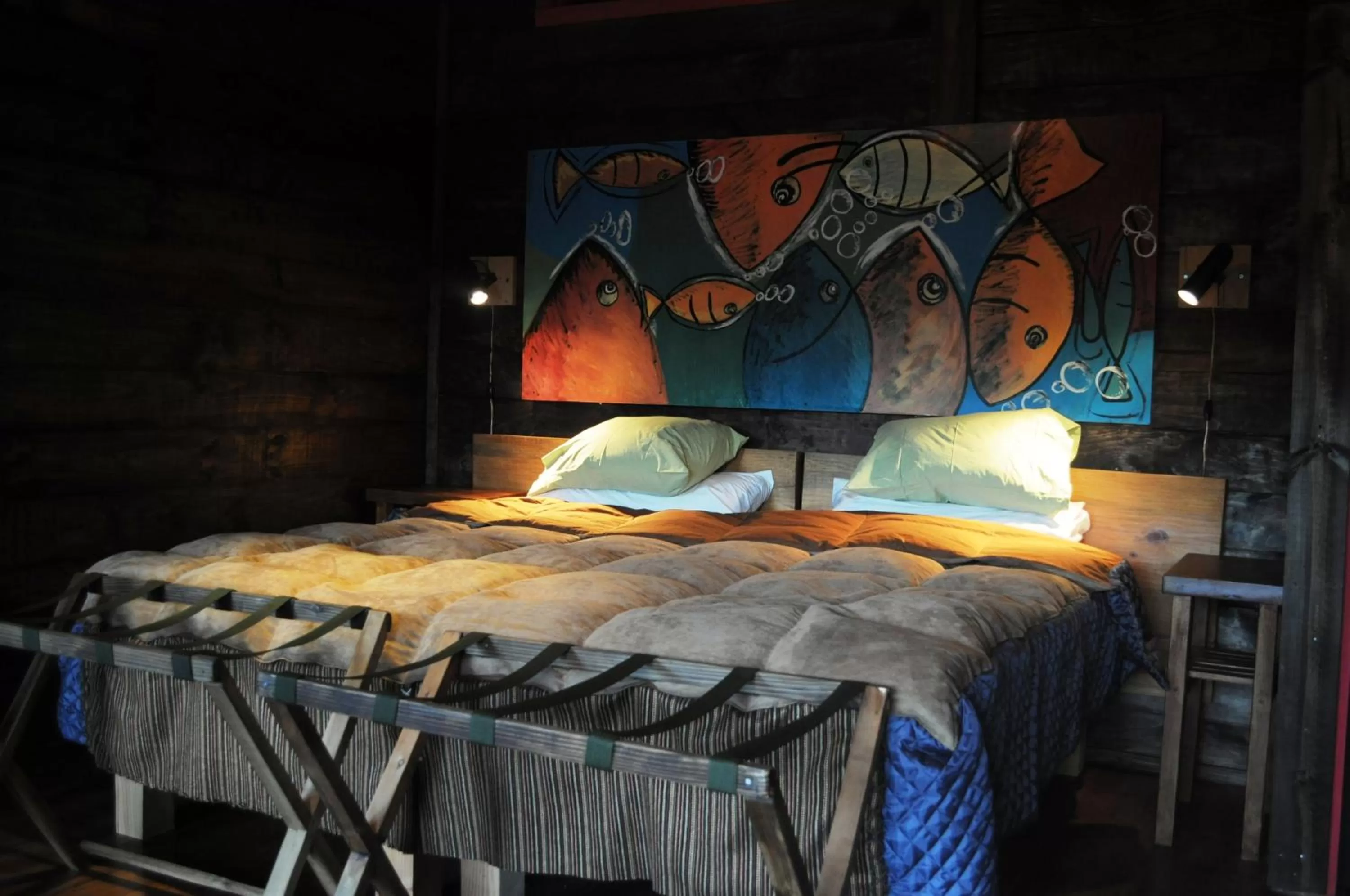 Bed in Las Pitras Lodge