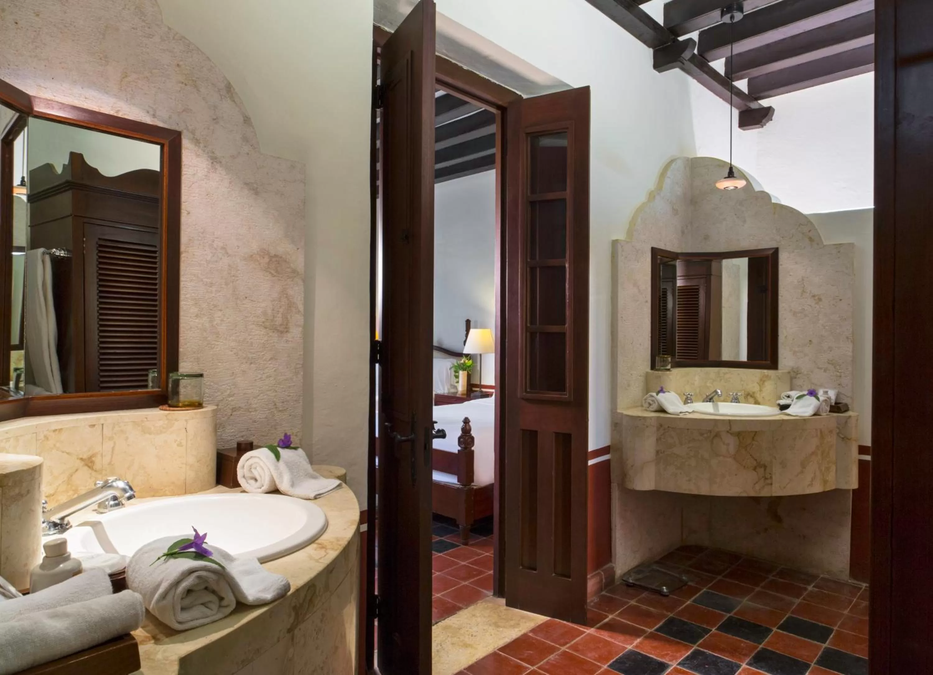 Bathroom in Hacienda Campeche