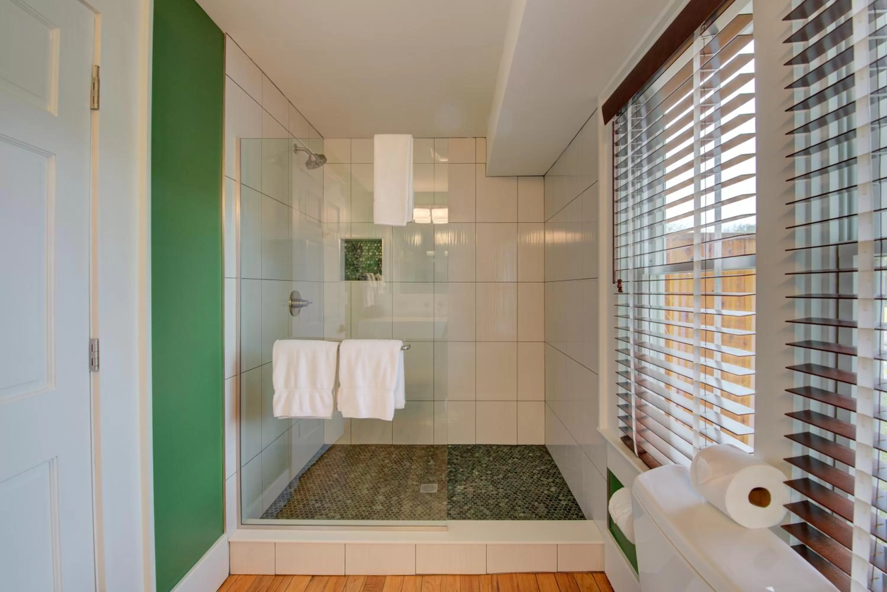 Shower in Hotel Broad Ripple