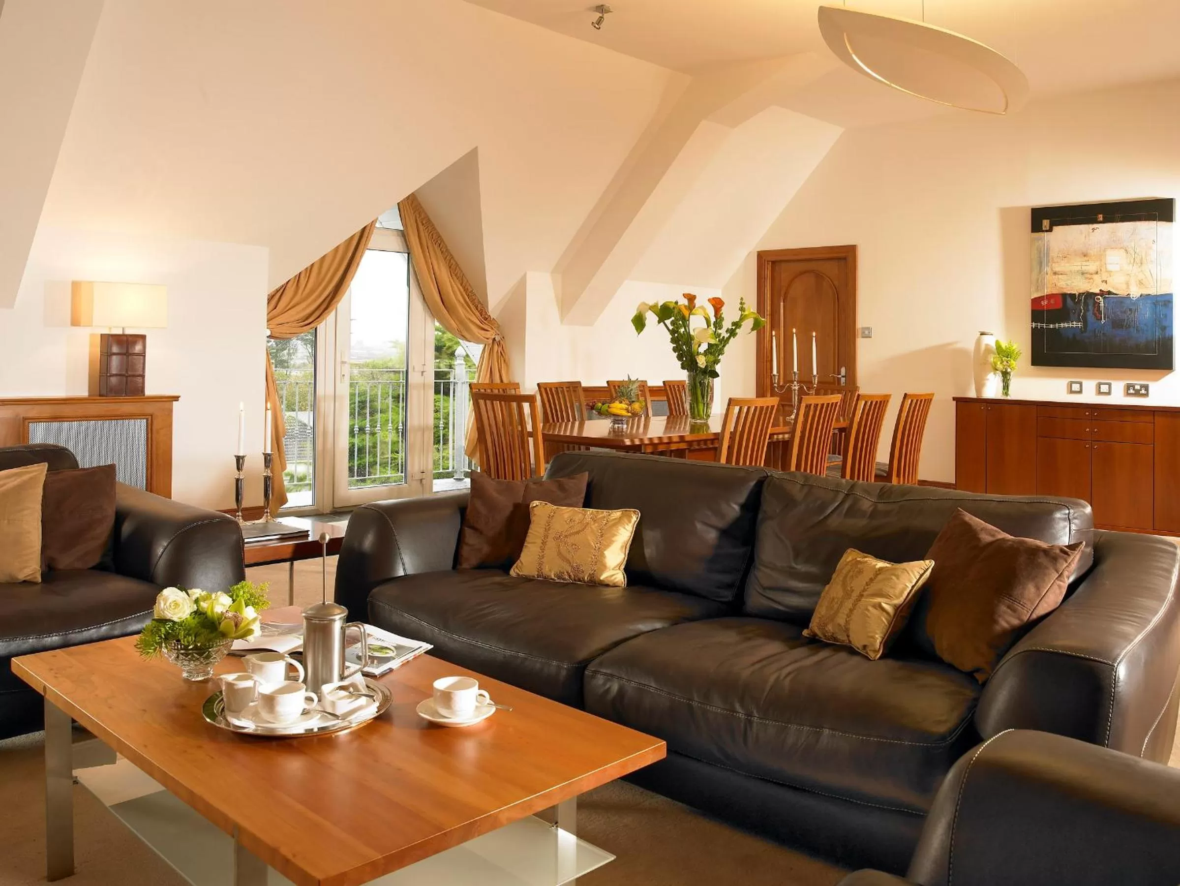 Seating area in Garryvoe Hotel