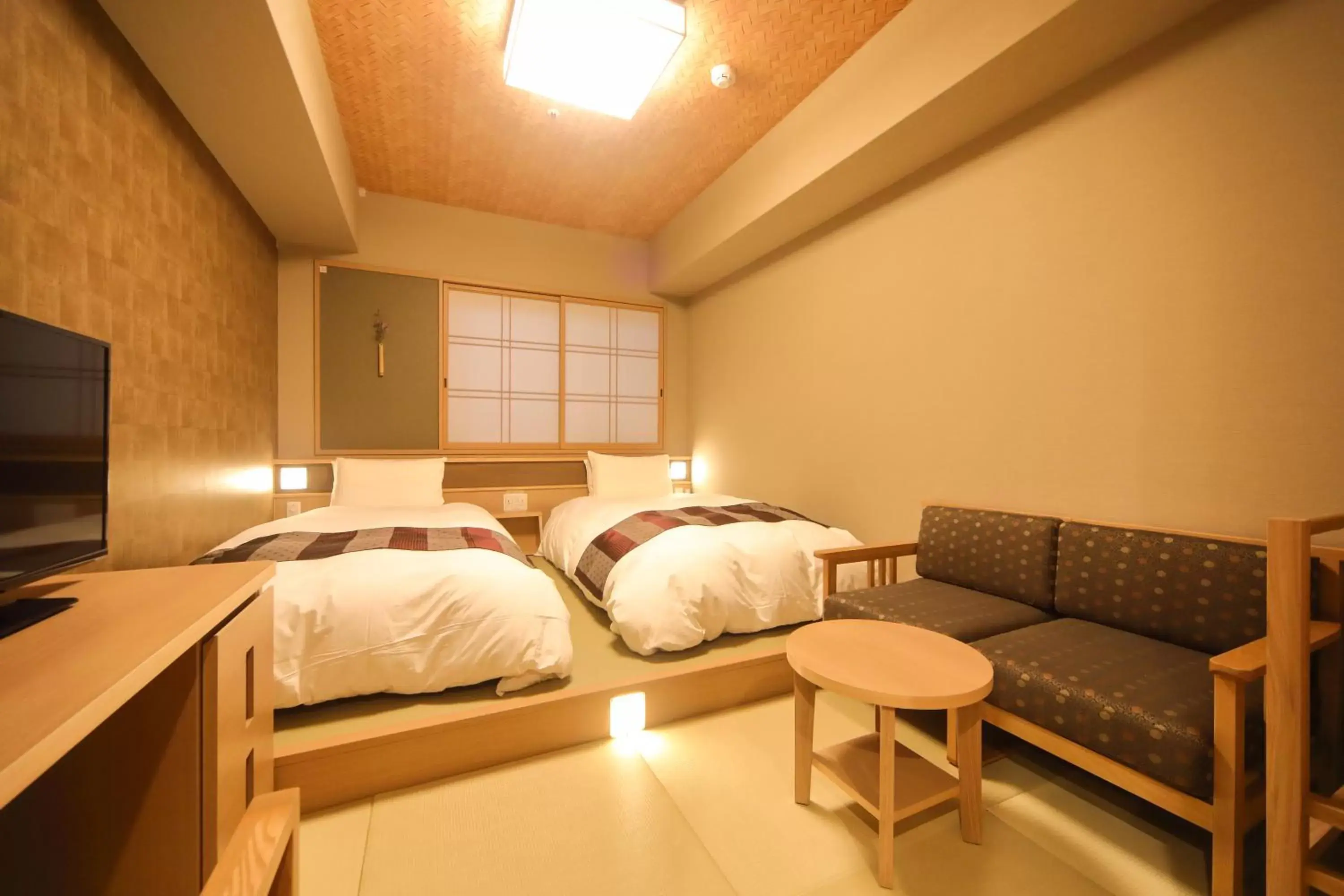 Economy Twin Room with Tatami Floor without Cleaning Service in Onyado Nono Namba Natural Hot Spring Economy Twin Room with Tatami Floor without Cleaning Service in Onyado Nono Namba Natural Hot Spring