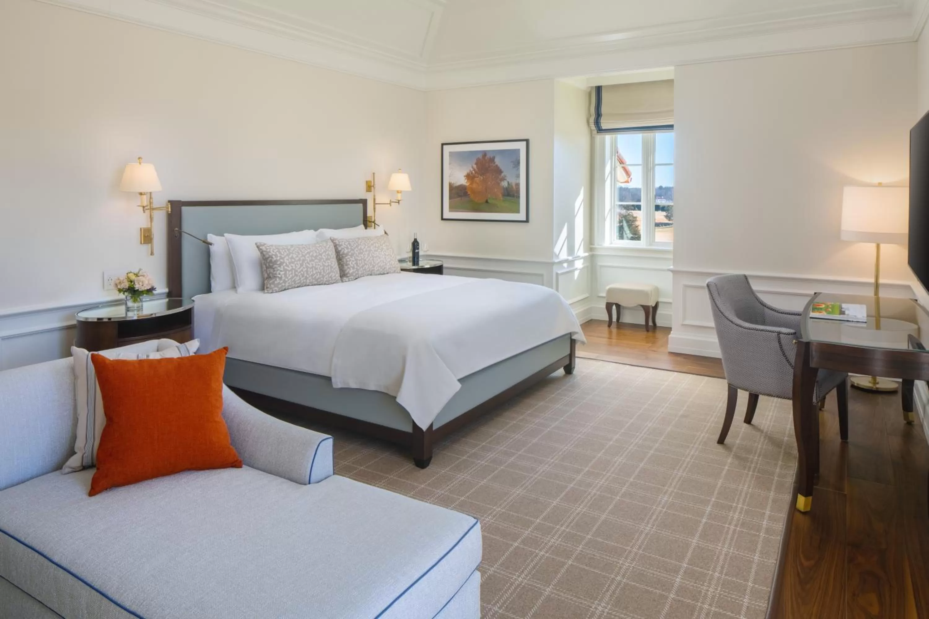 Bedroom, Bed in Keswick Hall