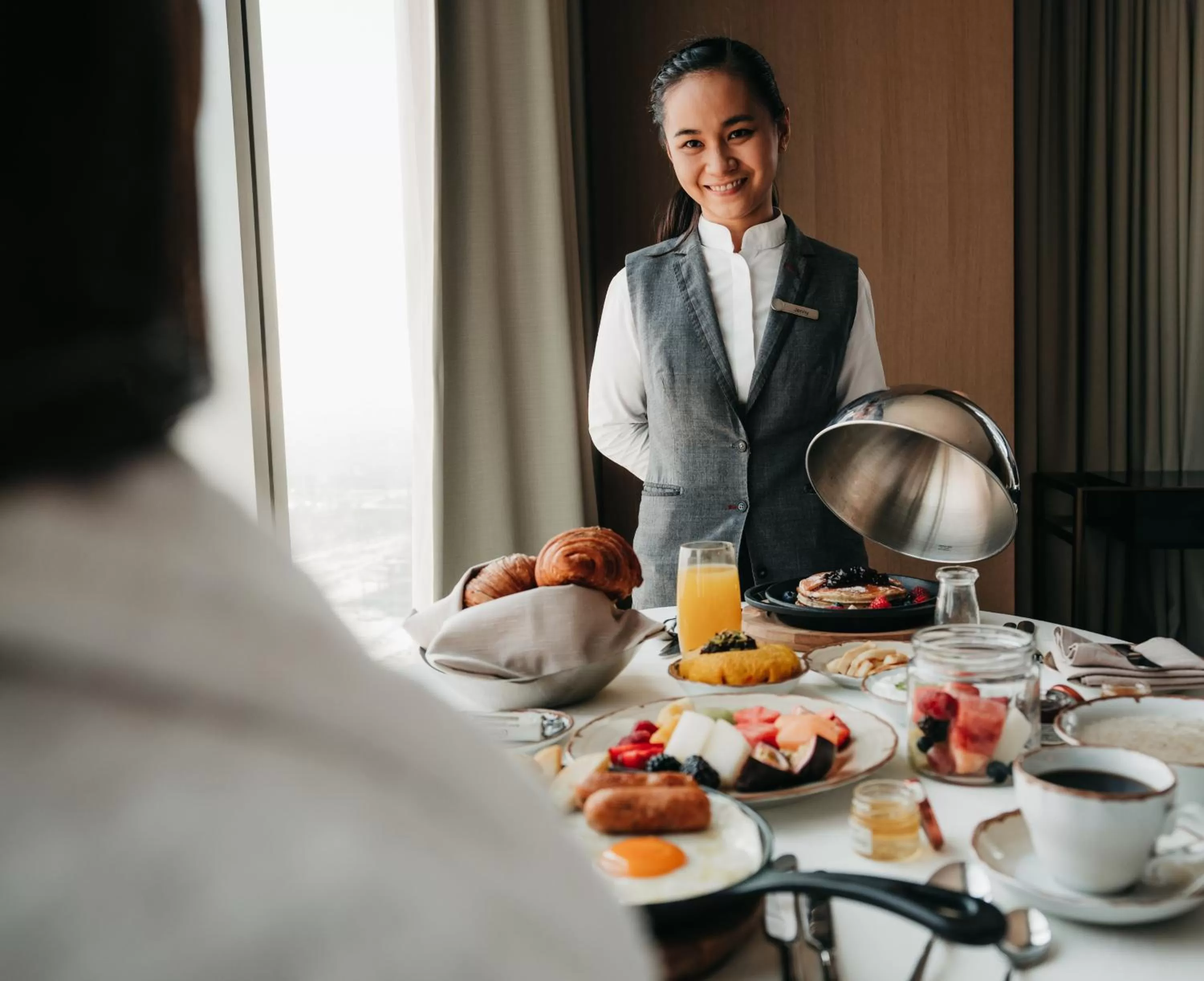 room service in Four Seasons Hotel Kuwait at Burj Alshaya