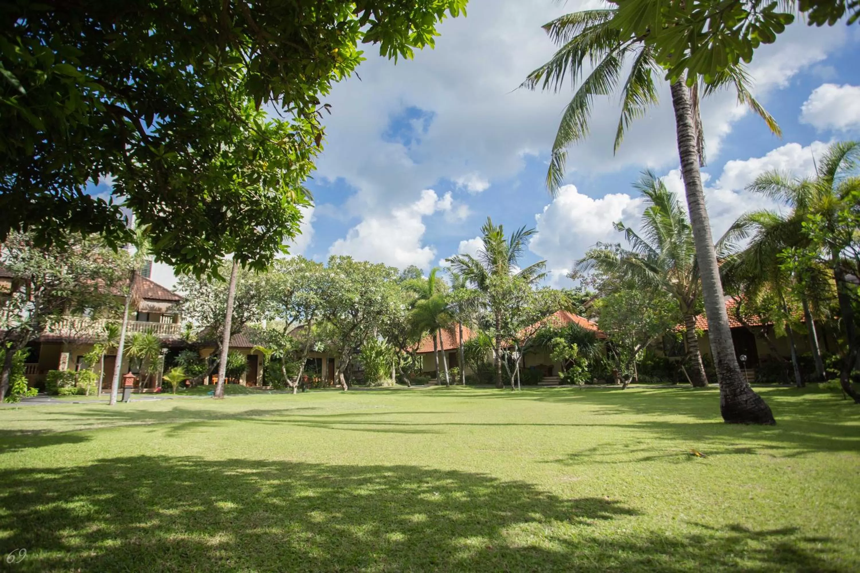Garden view in Kuta Puri Bungalows, Villas and Resort