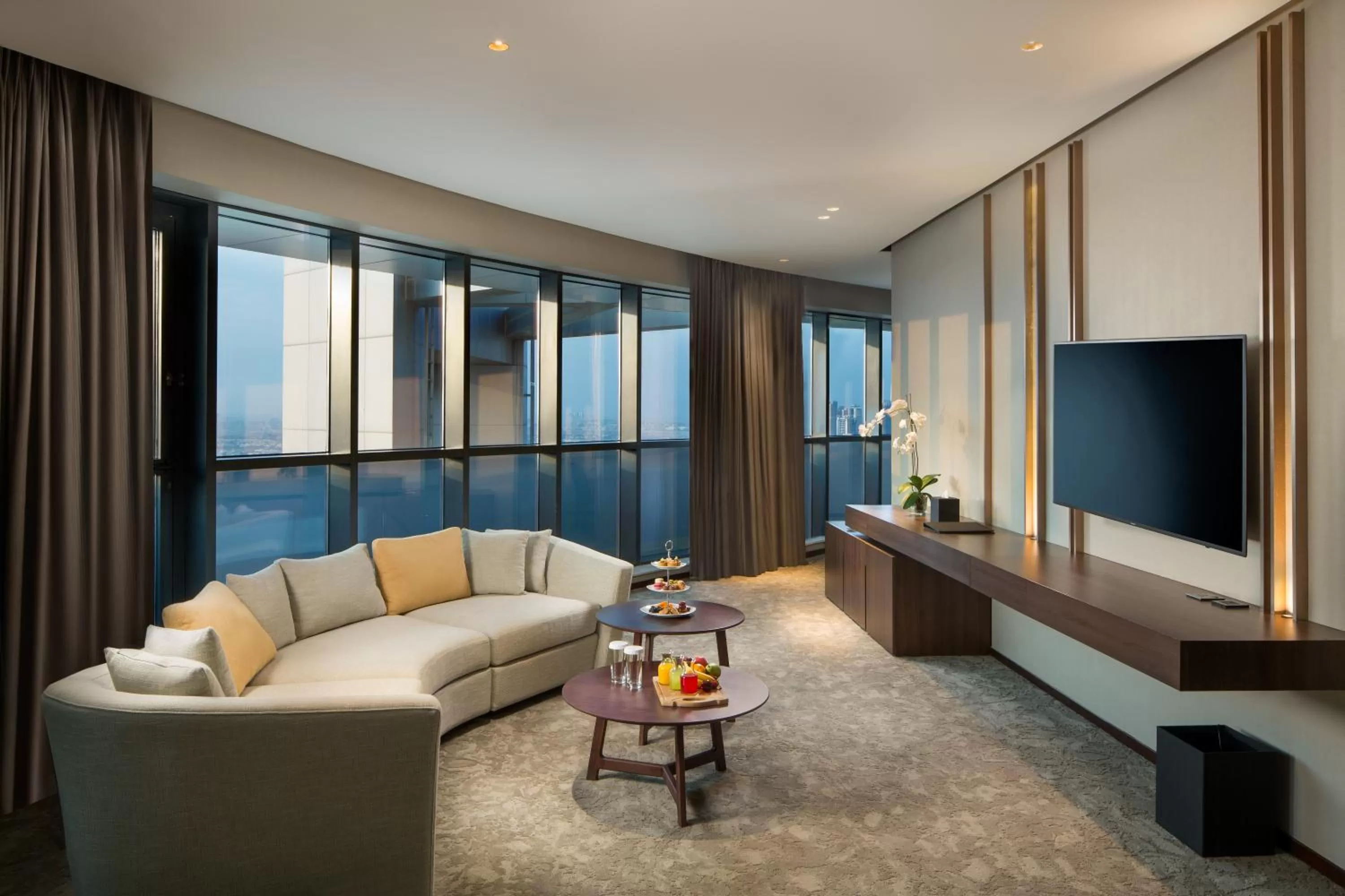 Living room in Millennium Place Barsha Heights Hotel