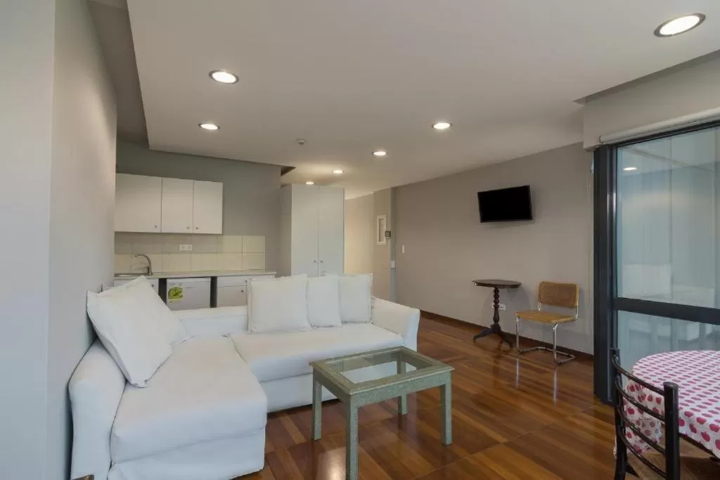 Living room in Arditou Akropolis Apartments-Suites