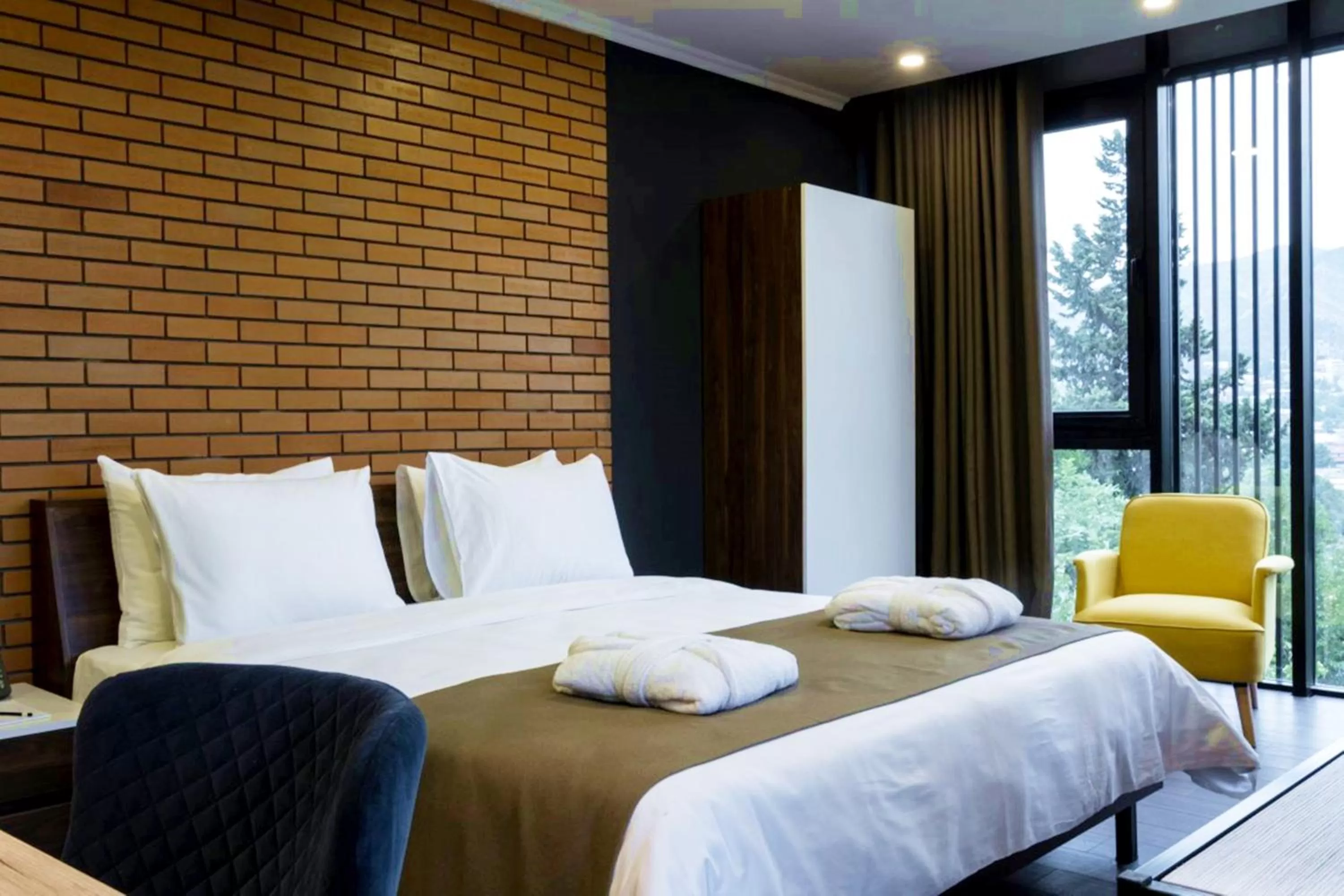 Bed in Bricks Hotel Tbilisi