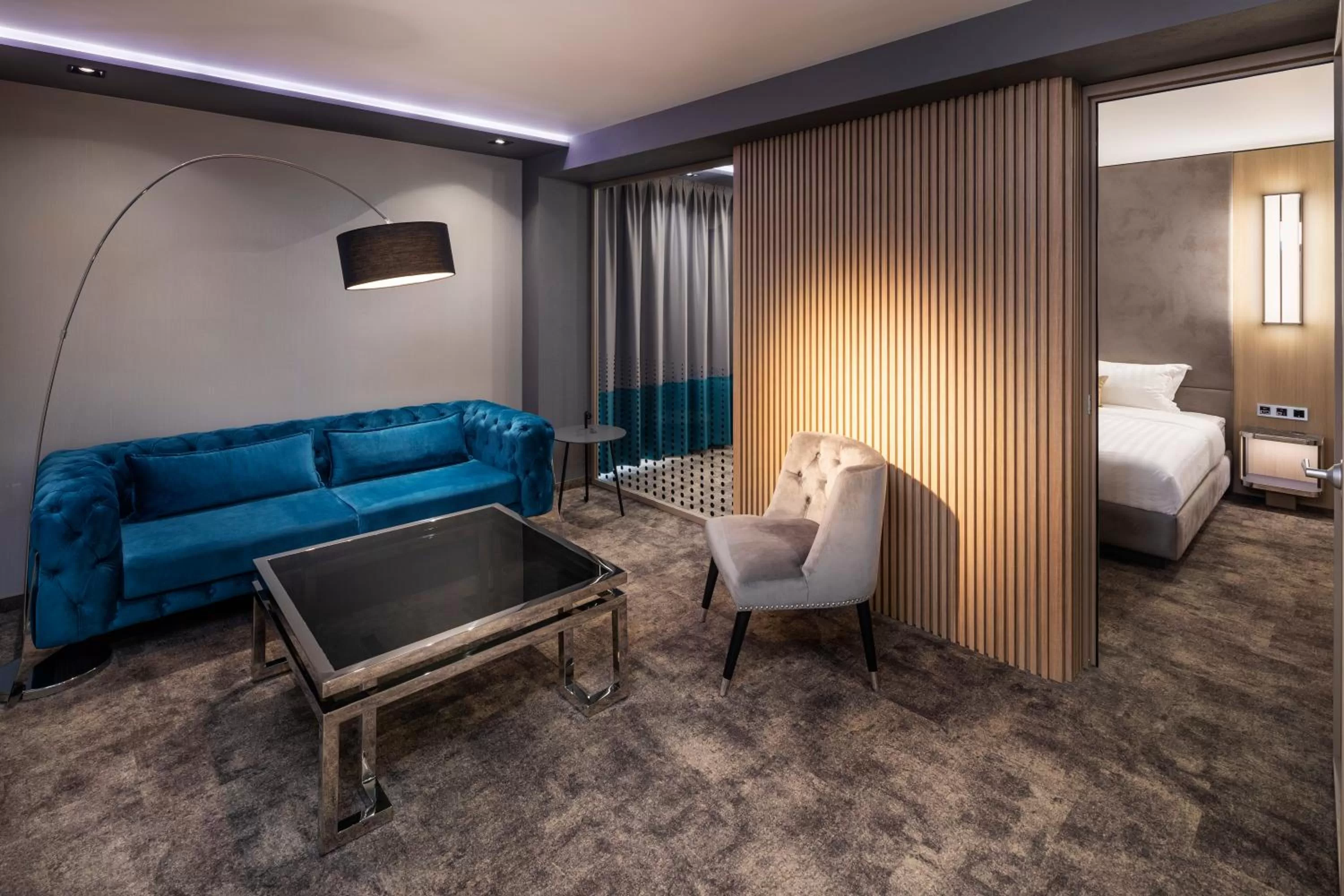 Photo of the whole room, Bed in -- ESTE PARK HOTEL -- part of Urban Chic Luxury Design Hotels - Parking & Compliments - next to Shopping & Dining Mall Plovdiv