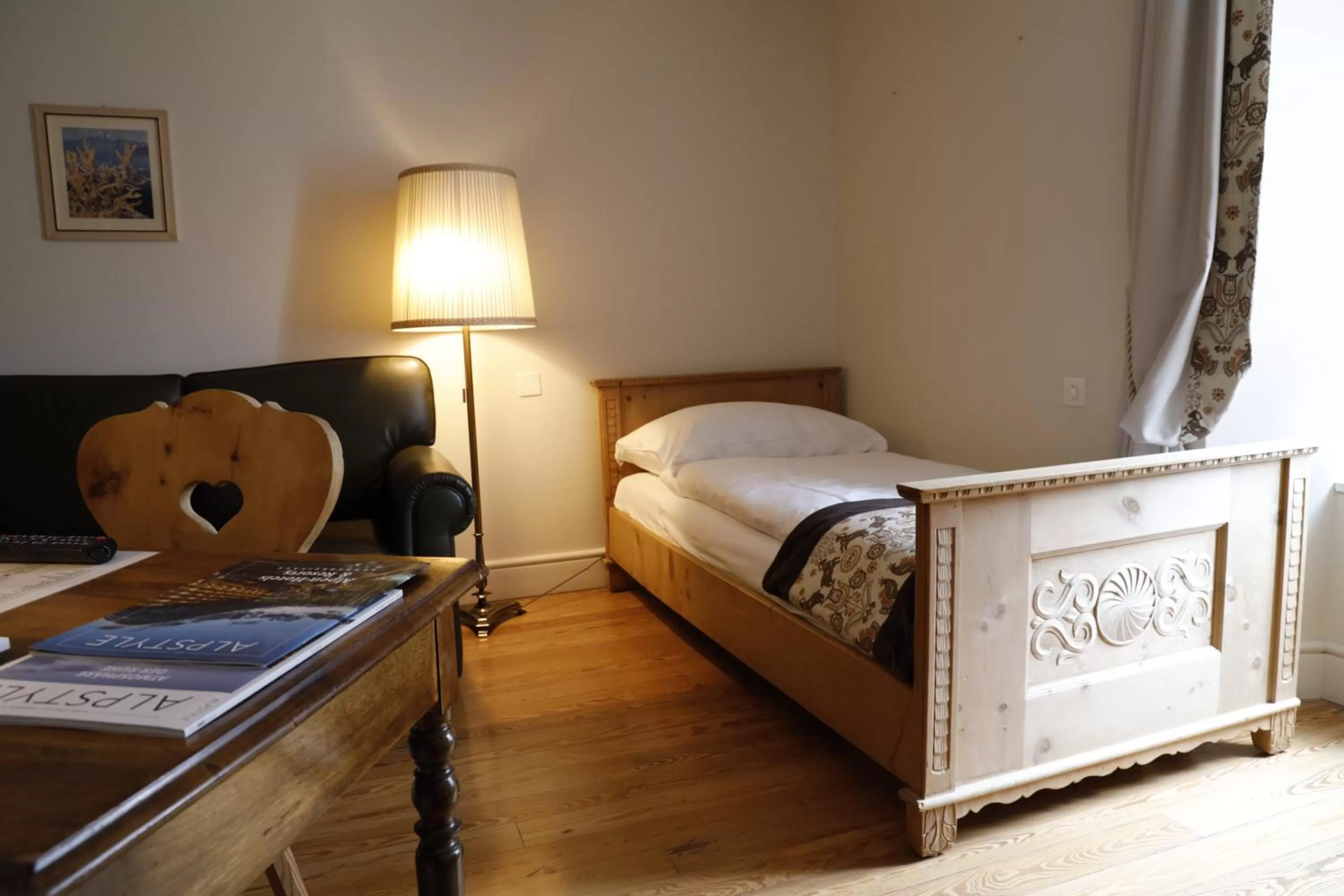 Seating area in Hotel Bernina 1865 by Kleos Group Collection