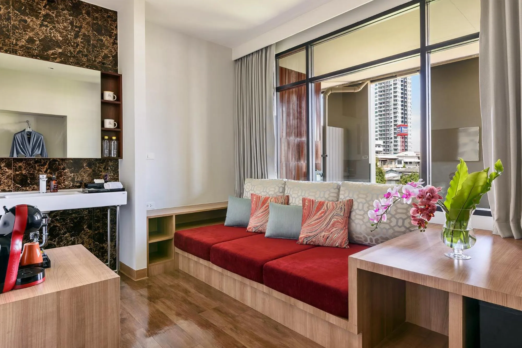 Living room in VELA be Bangkok Ratchathewi