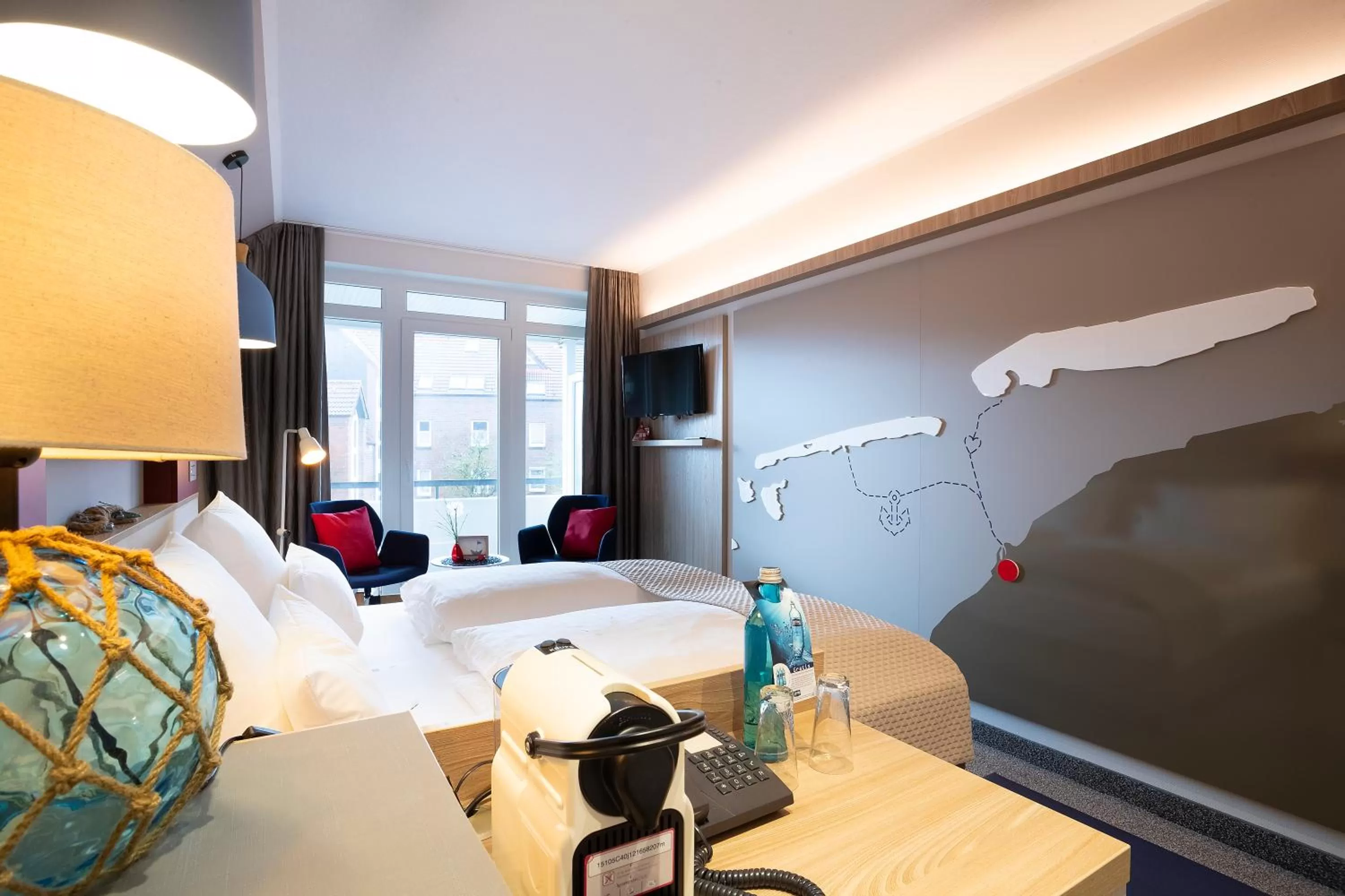 TV and multimedia, Bed in Hotel Regina Maris