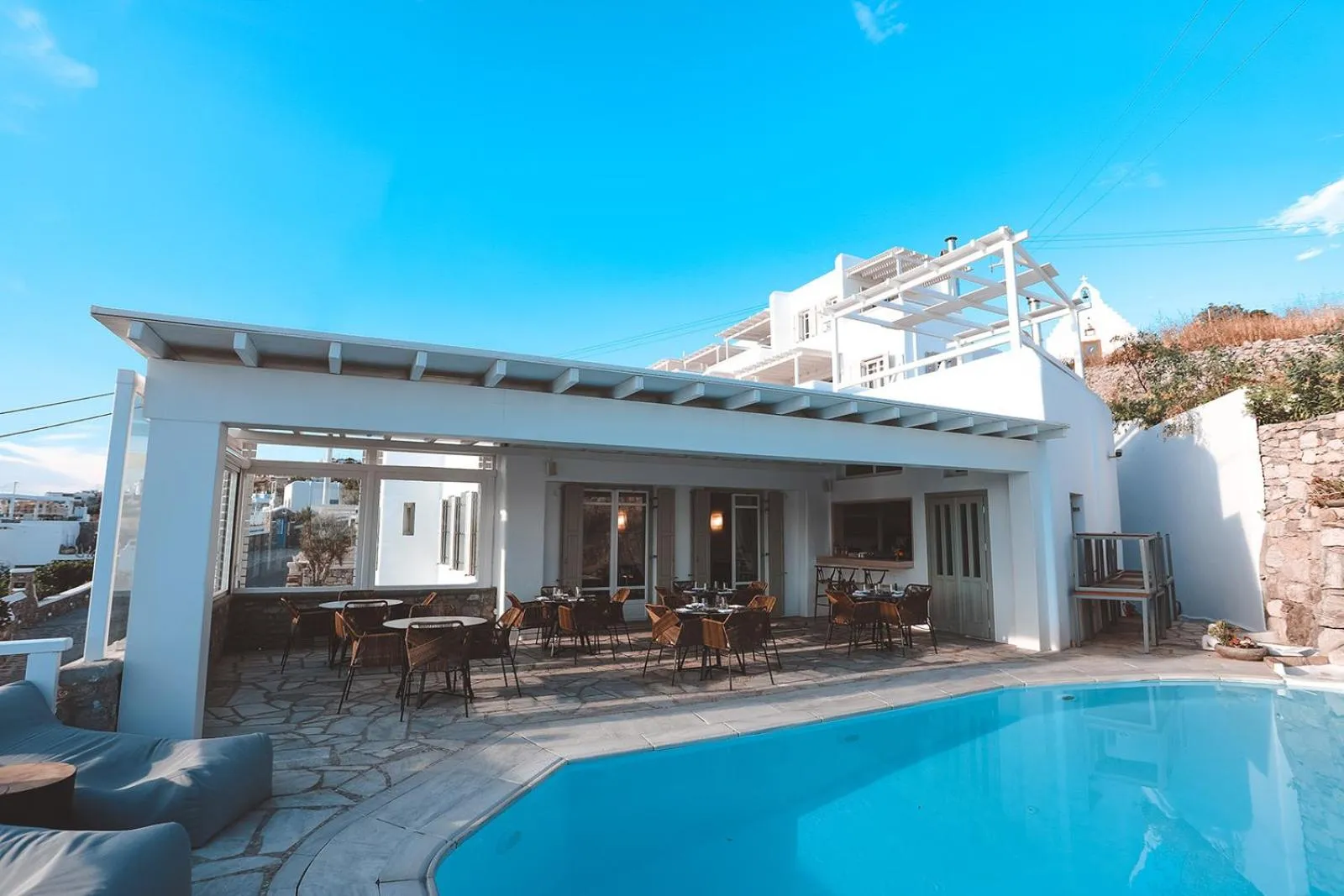 Swimming pool in Deliades Hotel