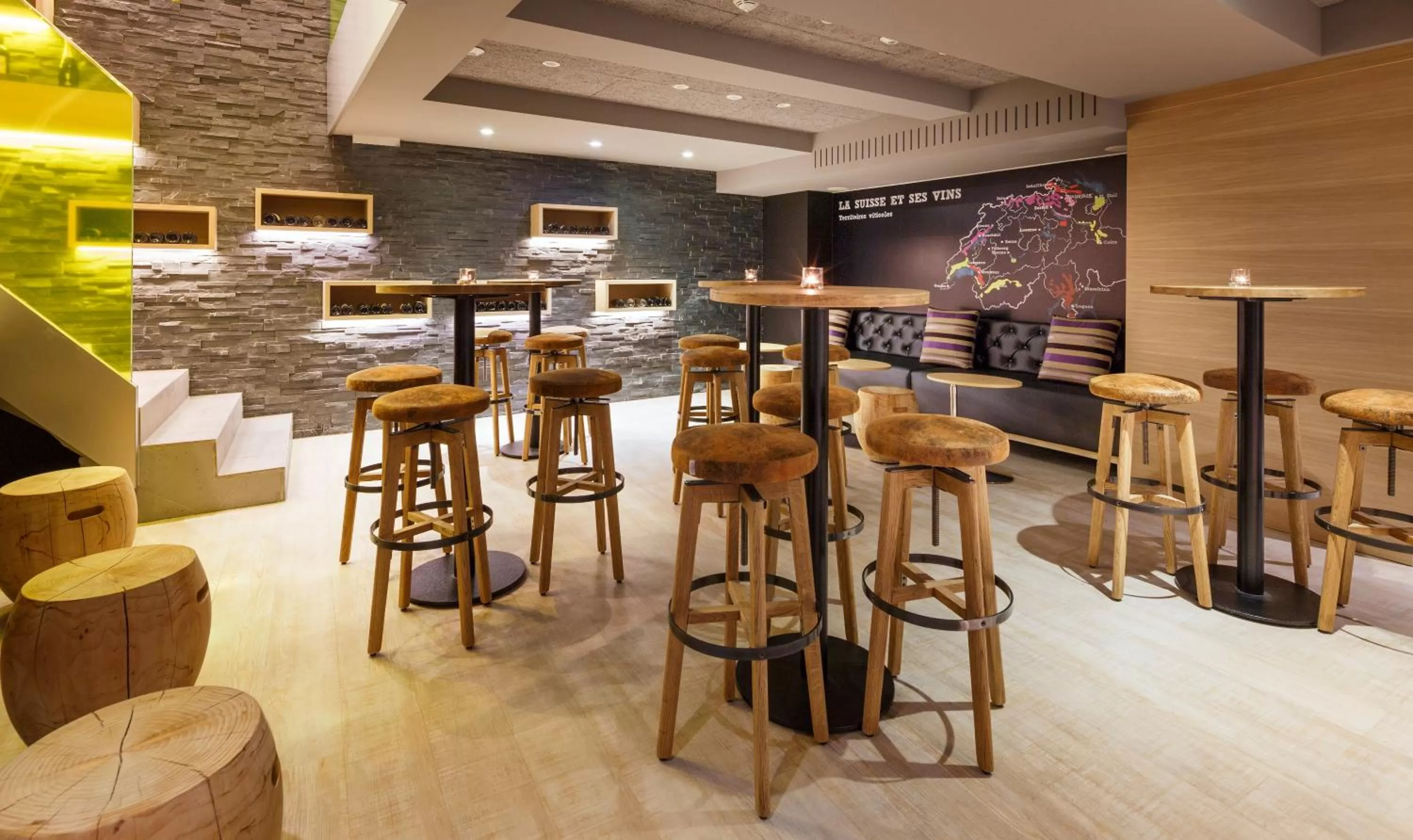 Lounge or bar in Swiss Wine by Fassbind