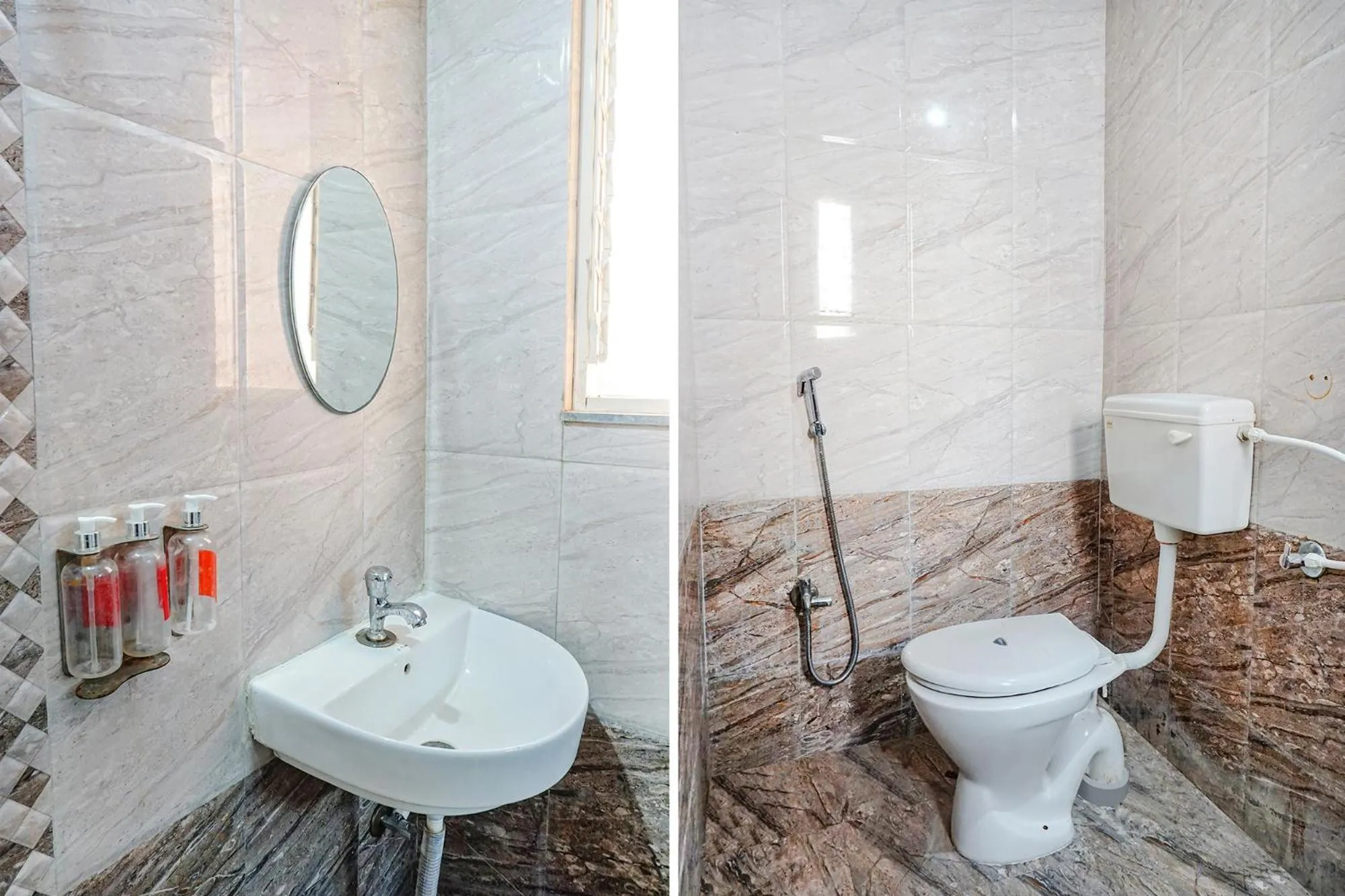 Bathroom in FabHotel Lake View - Chinmaya Vitthal Mandir