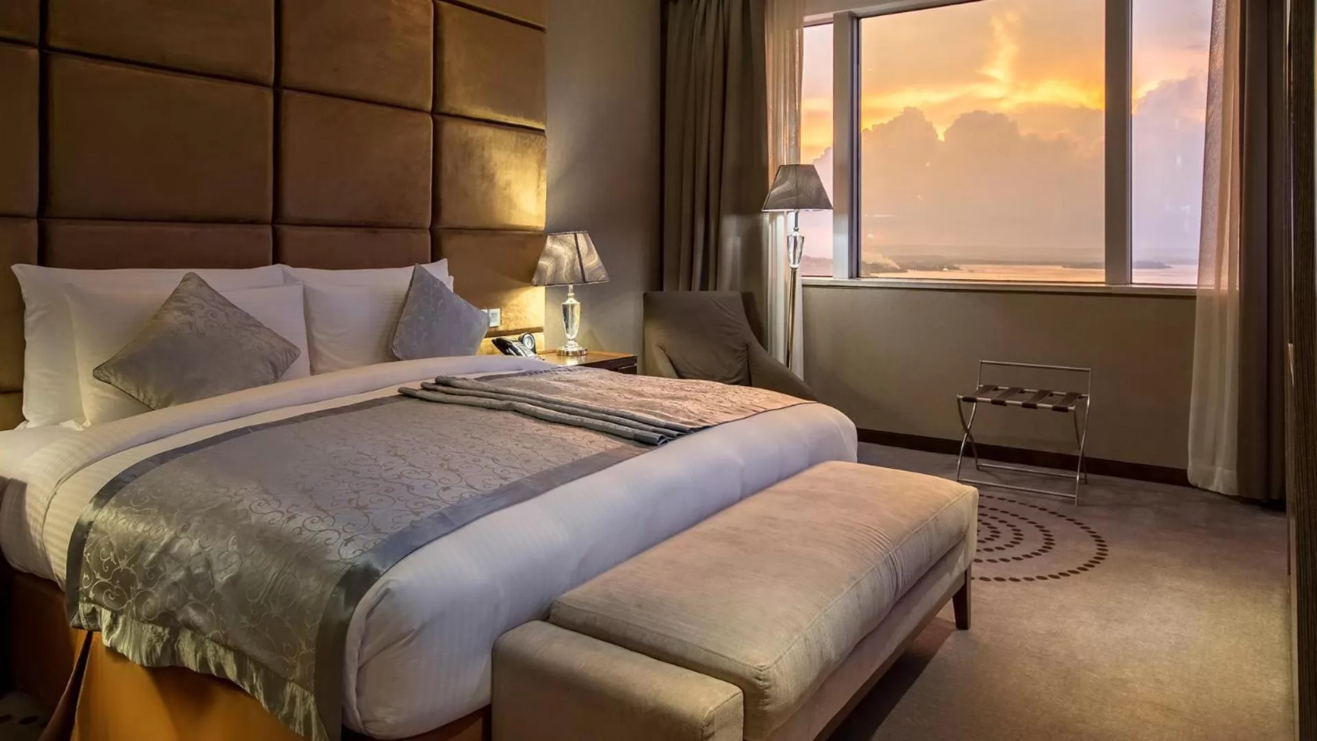 Bed in Fleuve Congo Hotel By Blazon Hotels