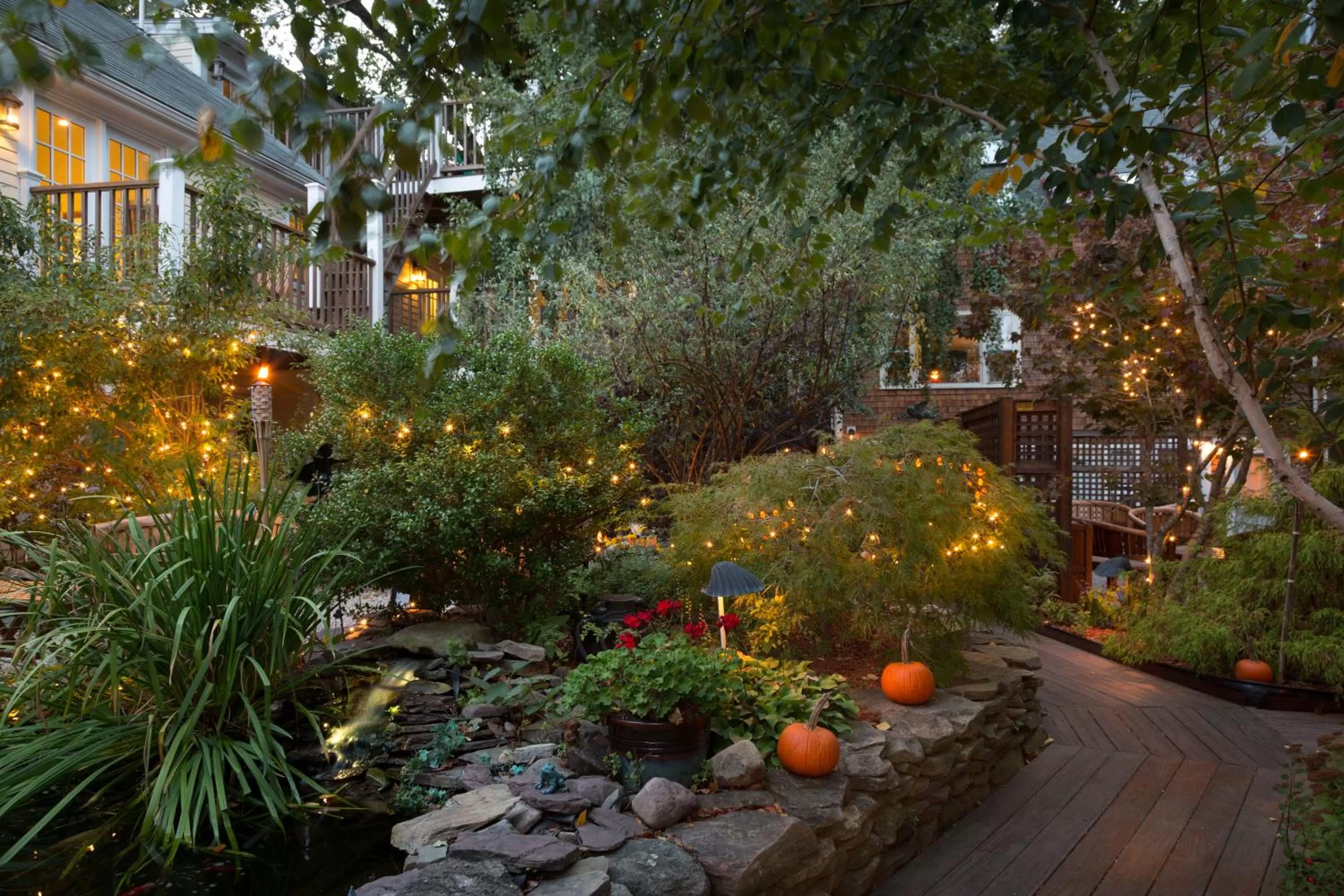 Garden view in The Provincetown Hotel at Gabriel's