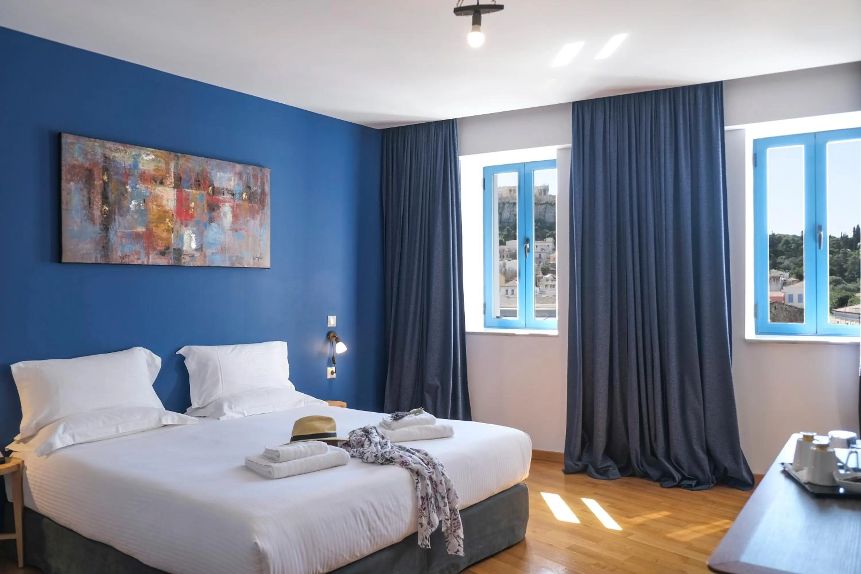 Double or Twin Room with Acropolis View in Lotus Inn