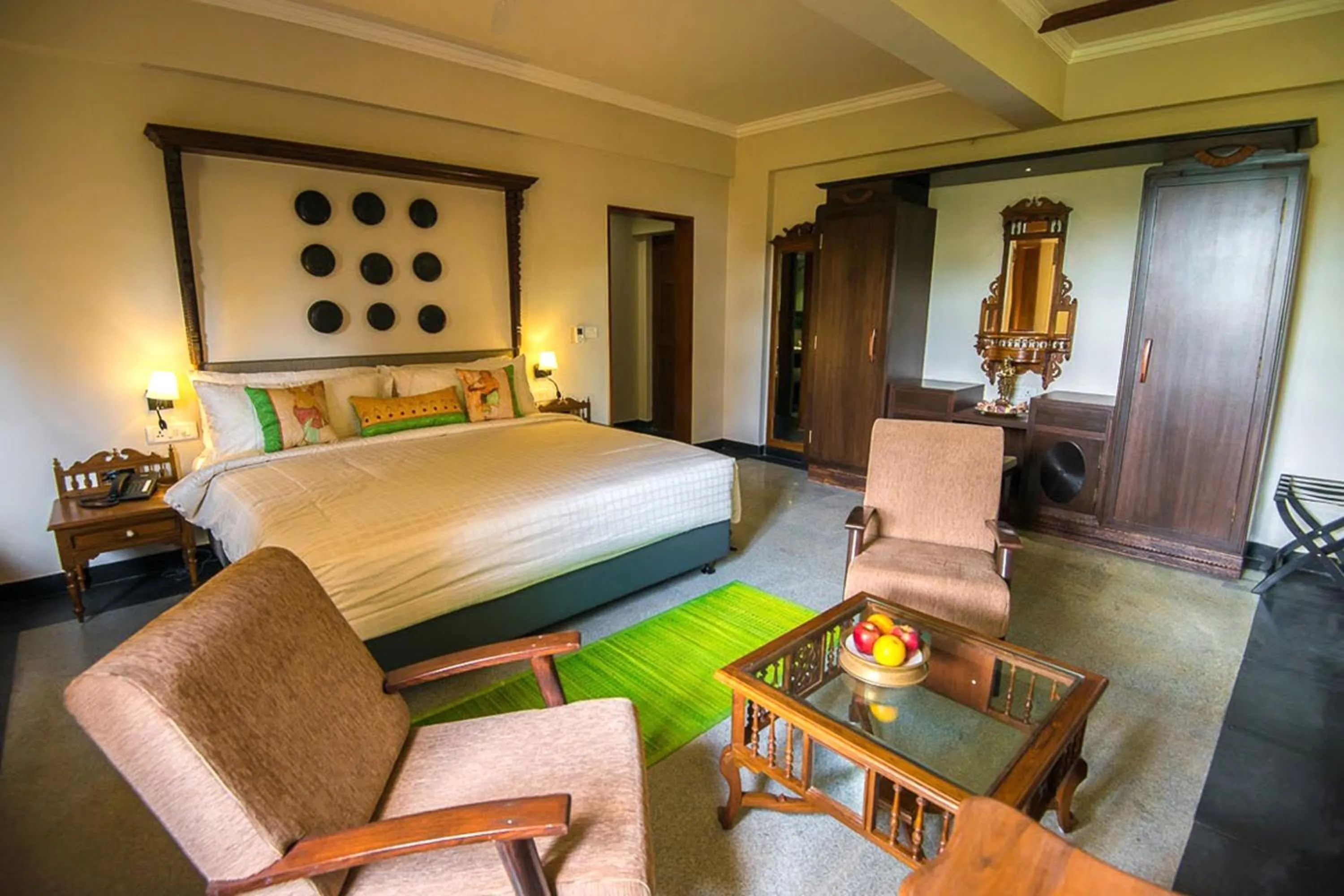 Bed in Svatma - A Luxury Heritage Resort