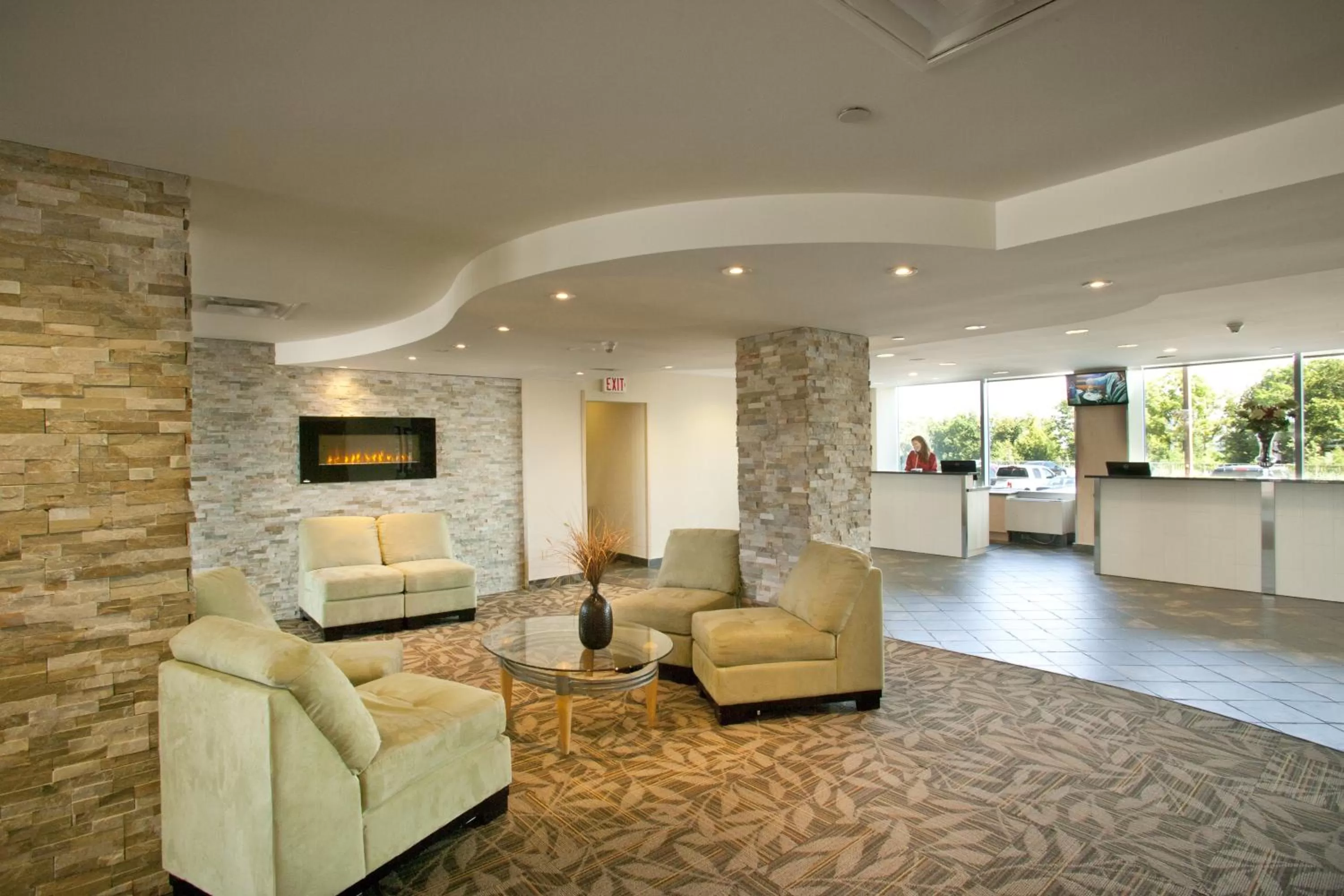 Lobby or reception in The Oakes Hotel Overlooking the Falls